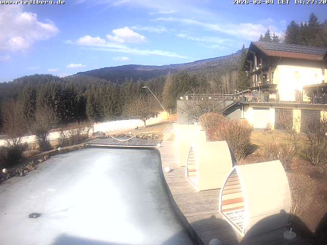Archived image Webcam Hotel Riedlberg, Bavarian Forest