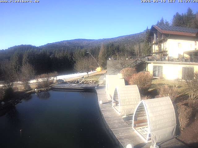 Archived image Webcam Hotel Riedlberg, Bavarian Forest