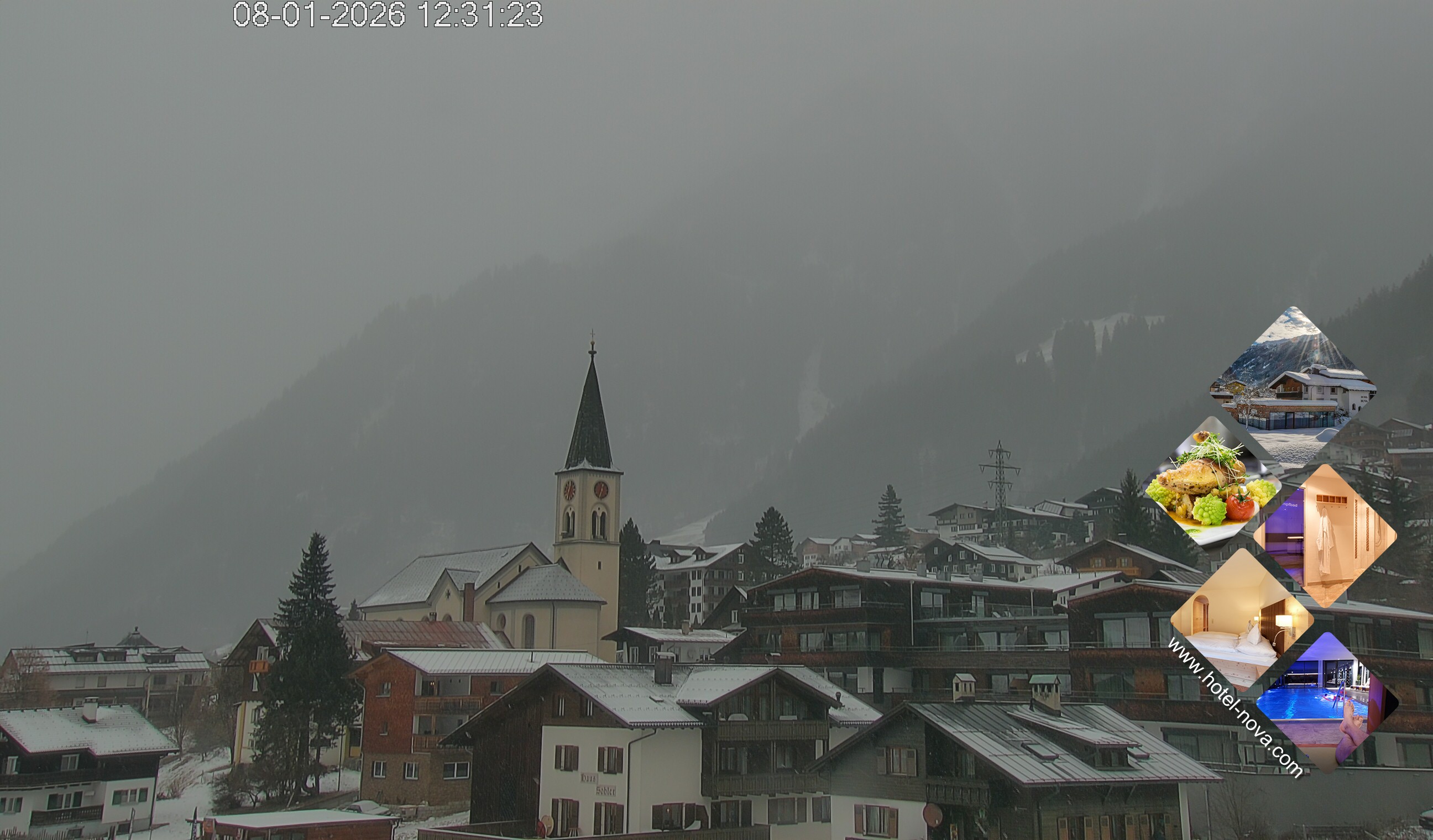 Archiv Foto Webcam Gaschurn Ortszentrum