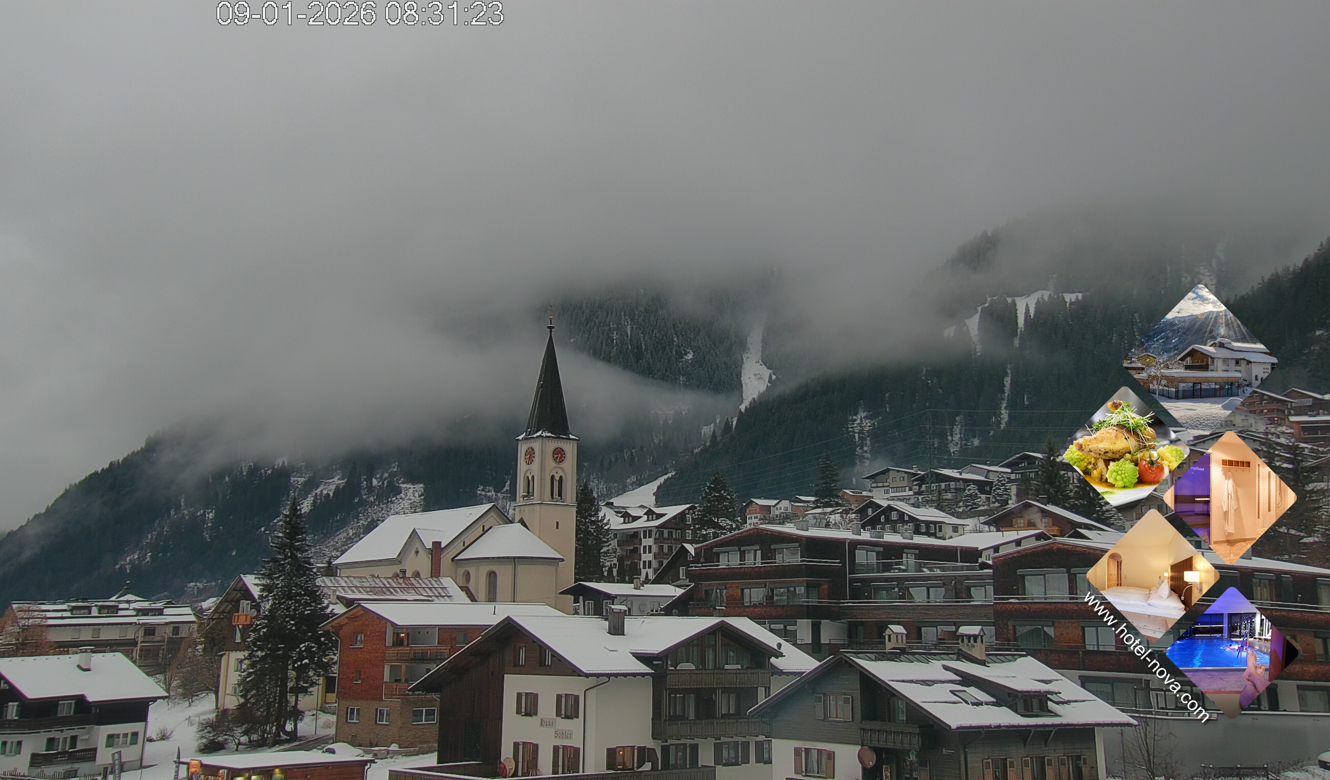 Archiv Foto Webcam Gaschurn Ortszentrum