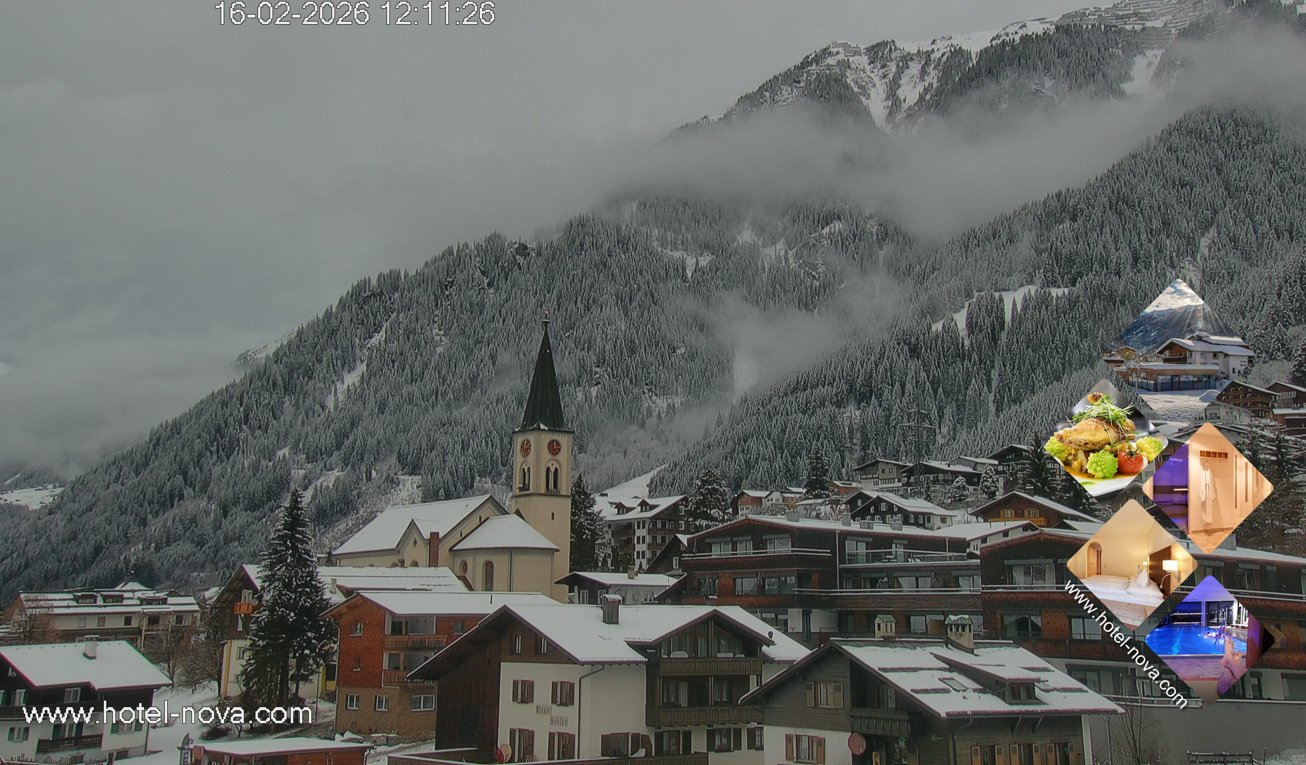 Archiv Foto Webcam Gaschurn Ortszentrum