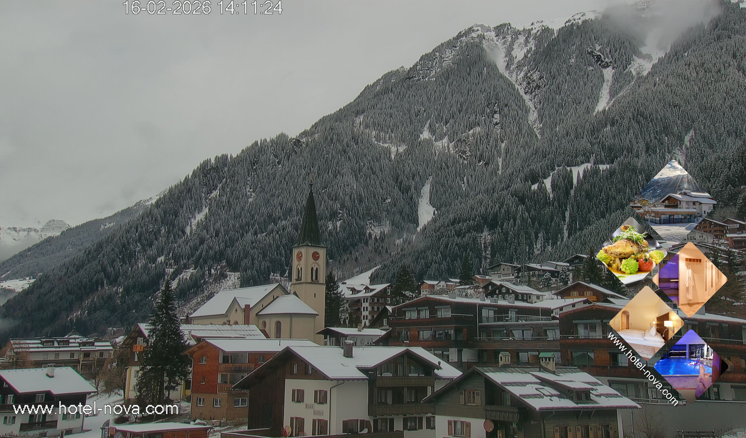 Archiv Foto Webcam Gaschurn Ortszentrum