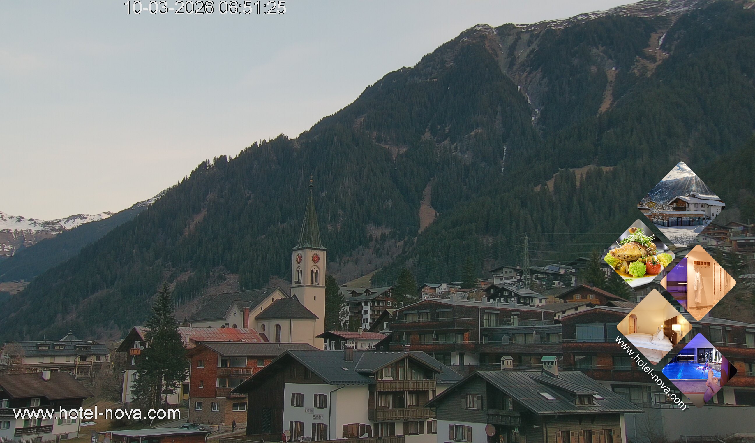 Archiv Foto Webcam Gaschurn Ortszentrum