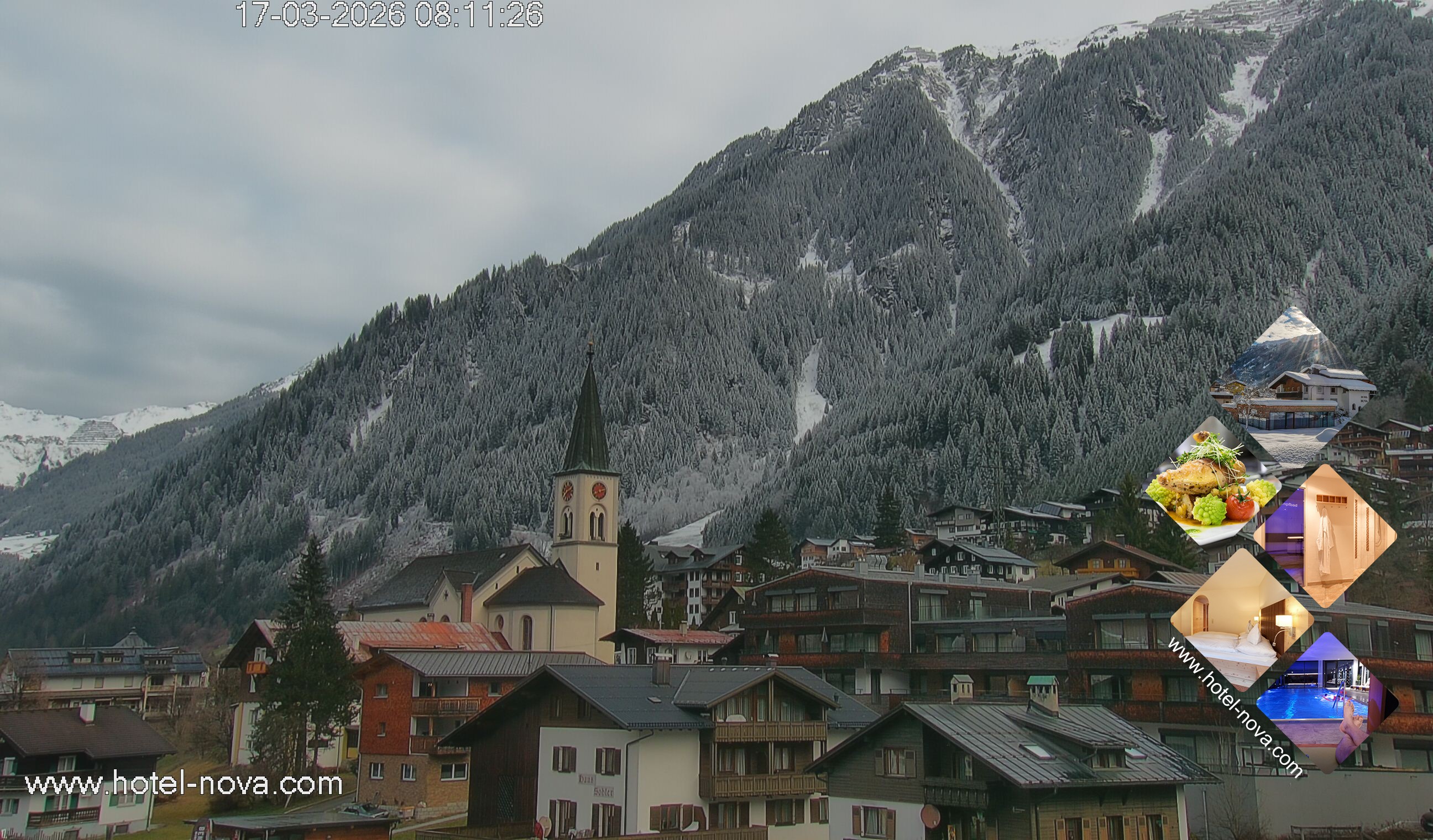 Archiv Foto Webcam Gaschurn Ortszentrum