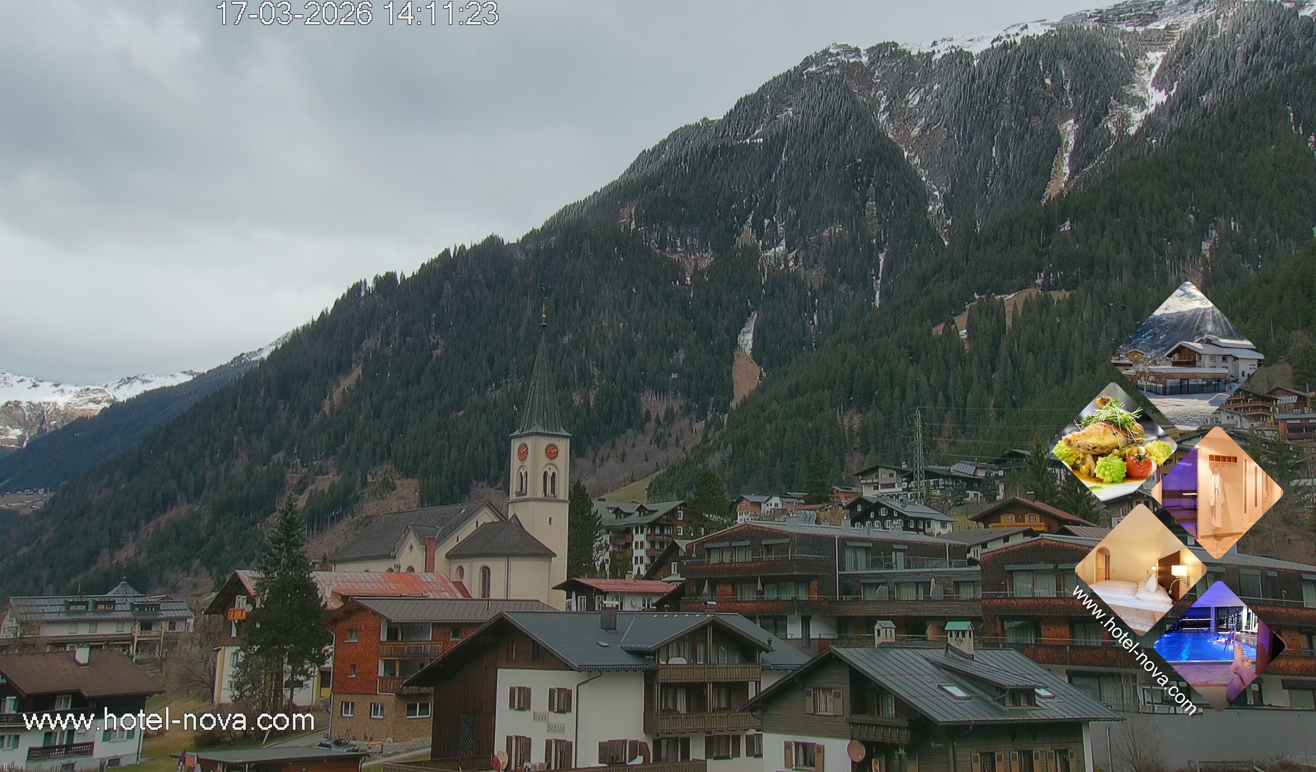 Archiv Foto Webcam Gaschurn Ortszentrum