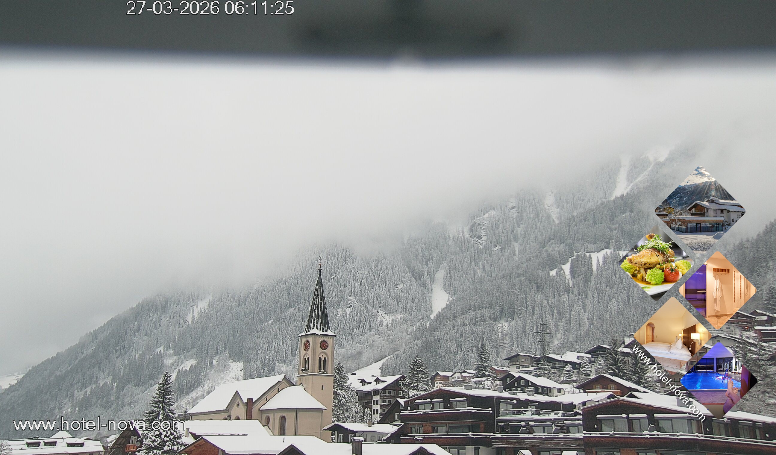 Archiv Foto Webcam Gaschurn Ortszentrum