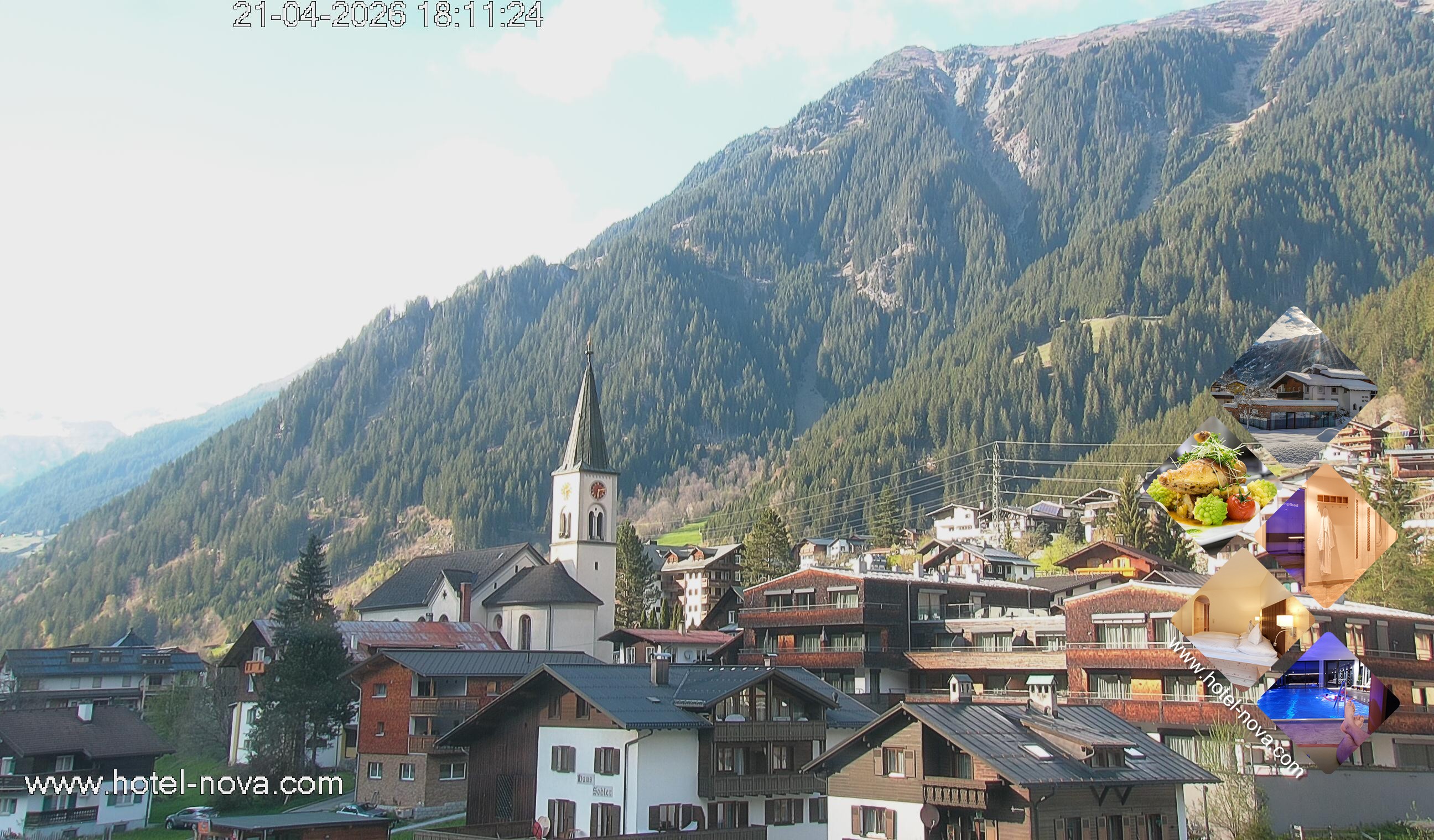 Archiv Foto Webcam Gaschurn Ortszentrum