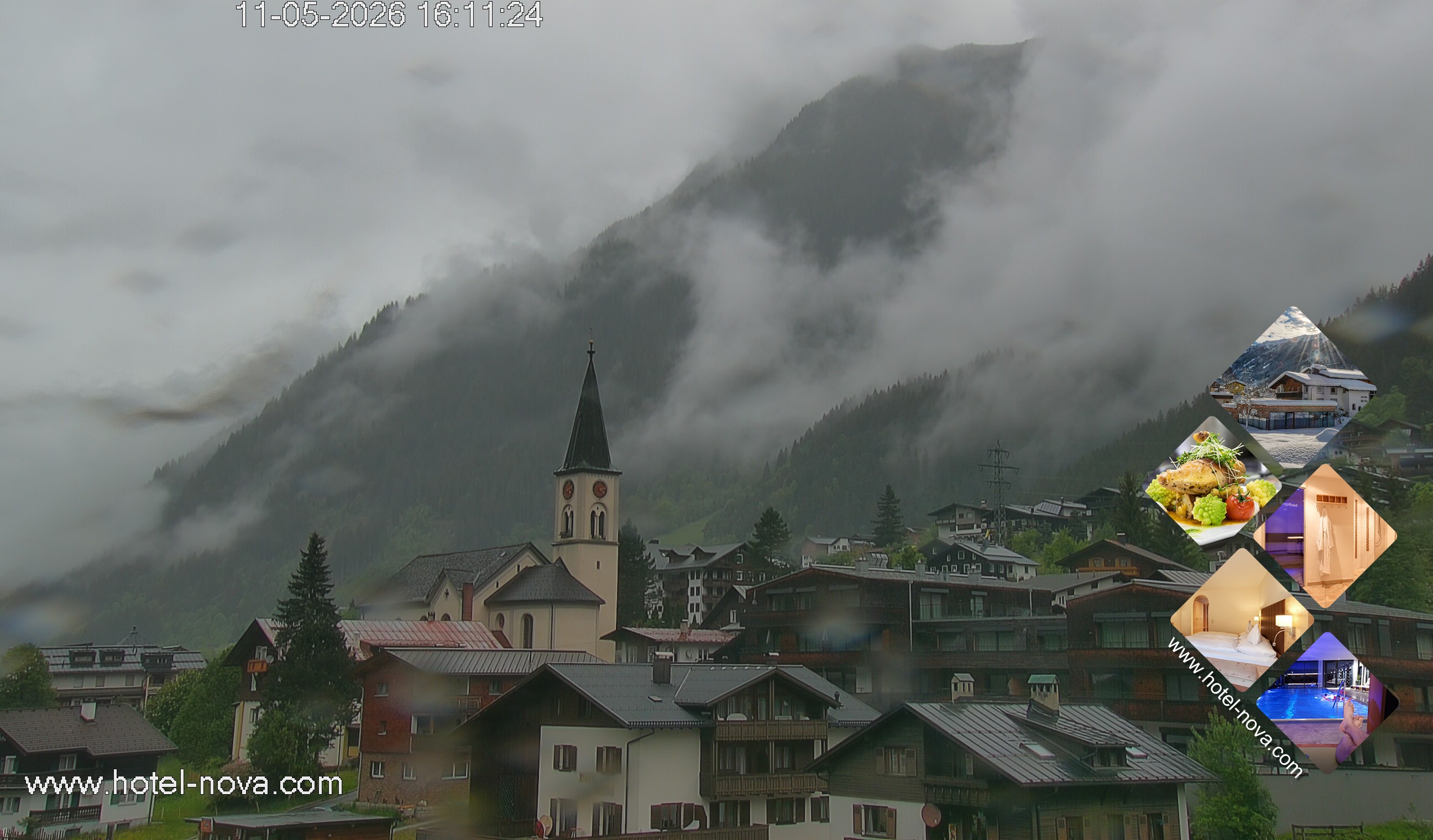 Archiv Foto Webcam Gaschurn Ortszentrum