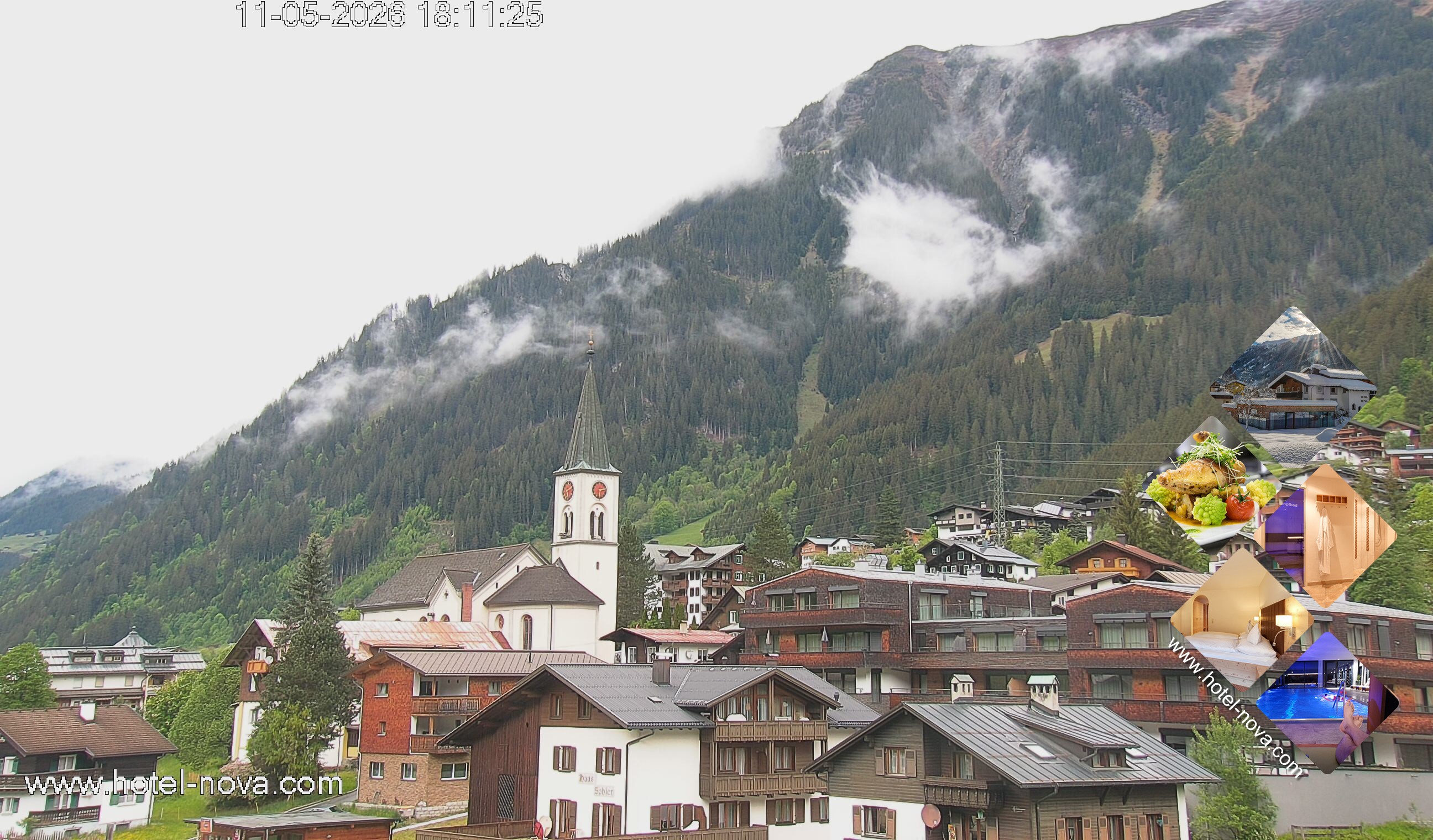Archiv Foto Webcam Gaschurn Ortszentrum