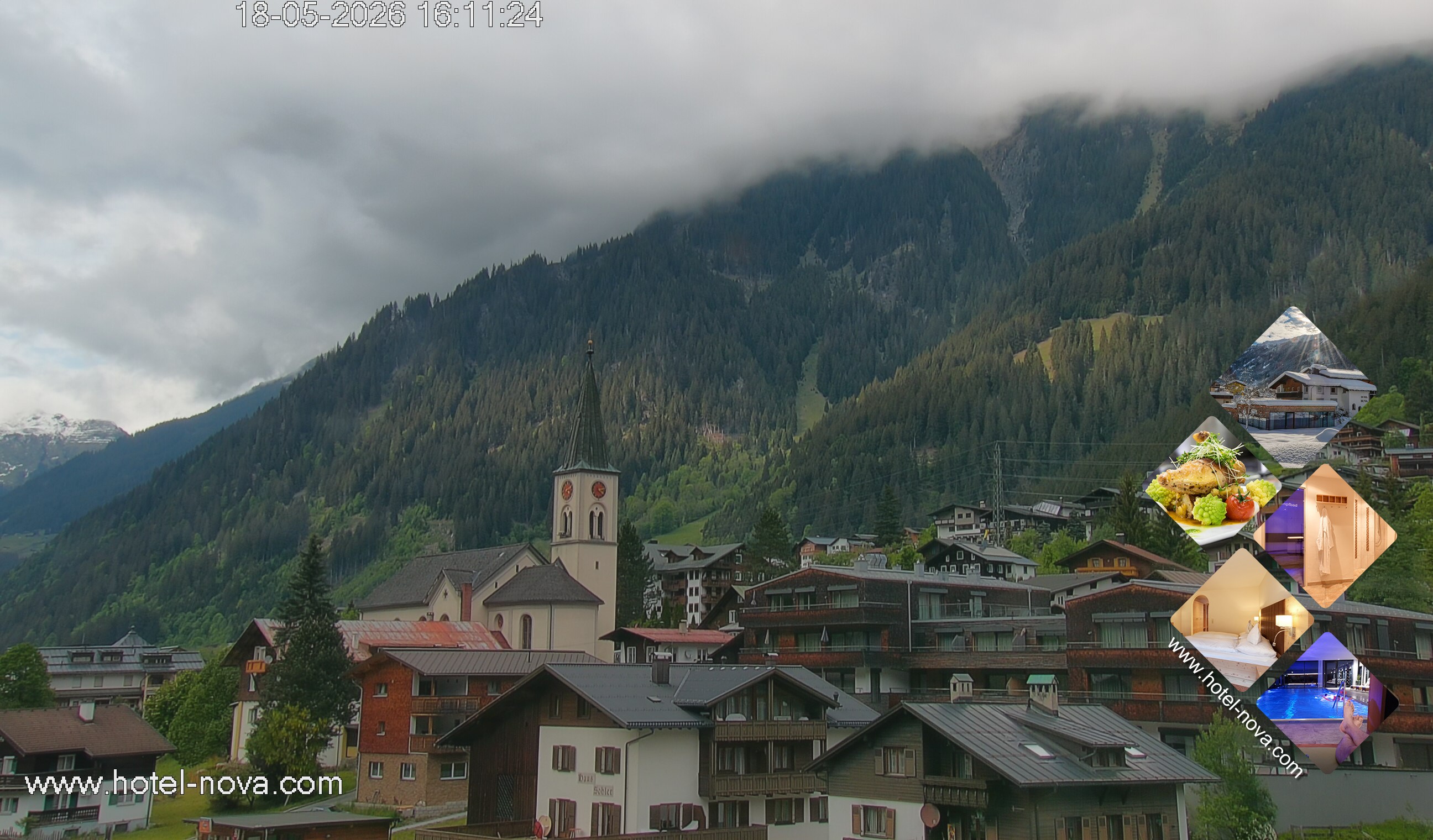 Archiv Foto Webcam Gaschurn Ortszentrum