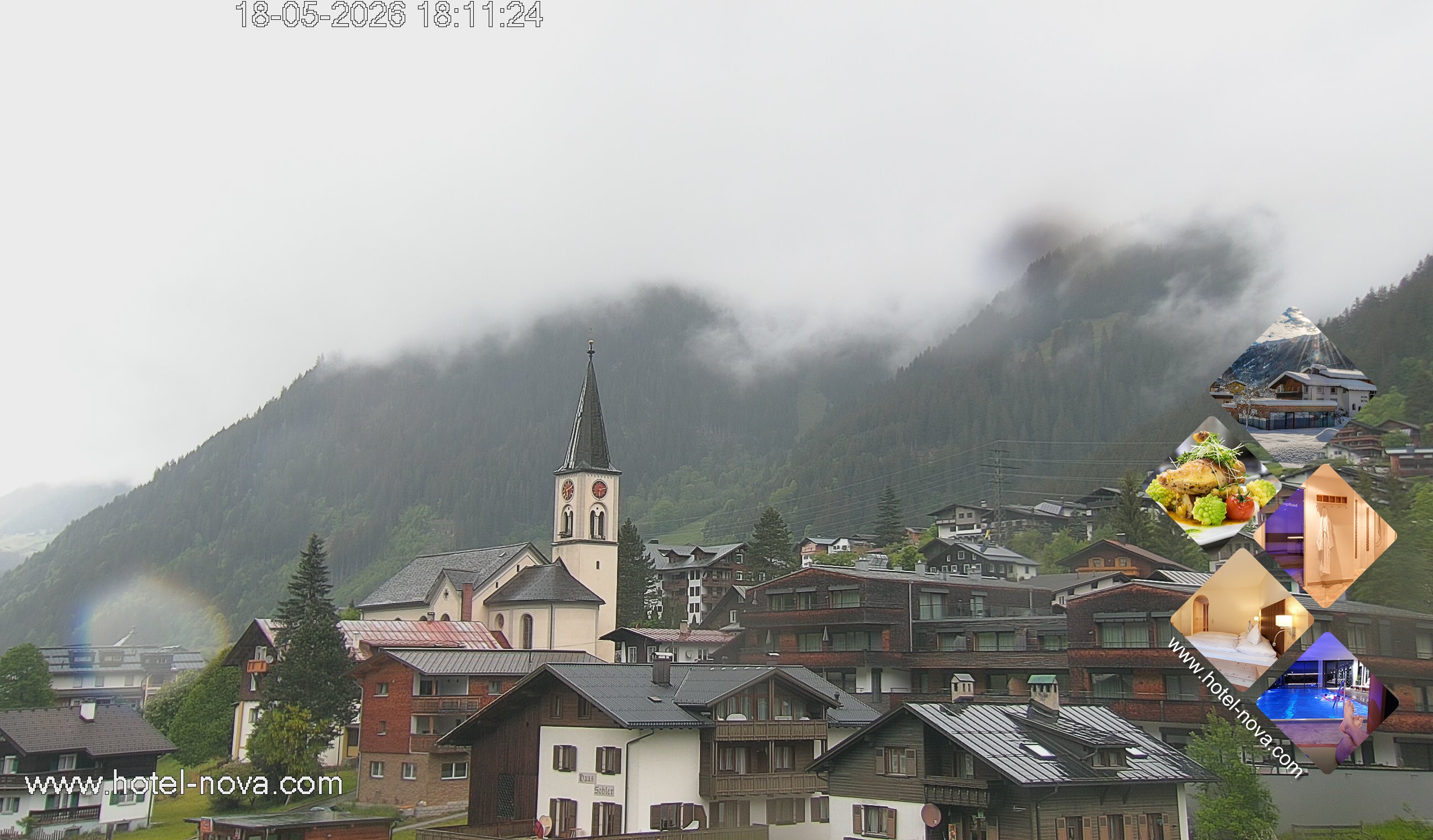 Archiv Foto Webcam Gaschurn Ortszentrum