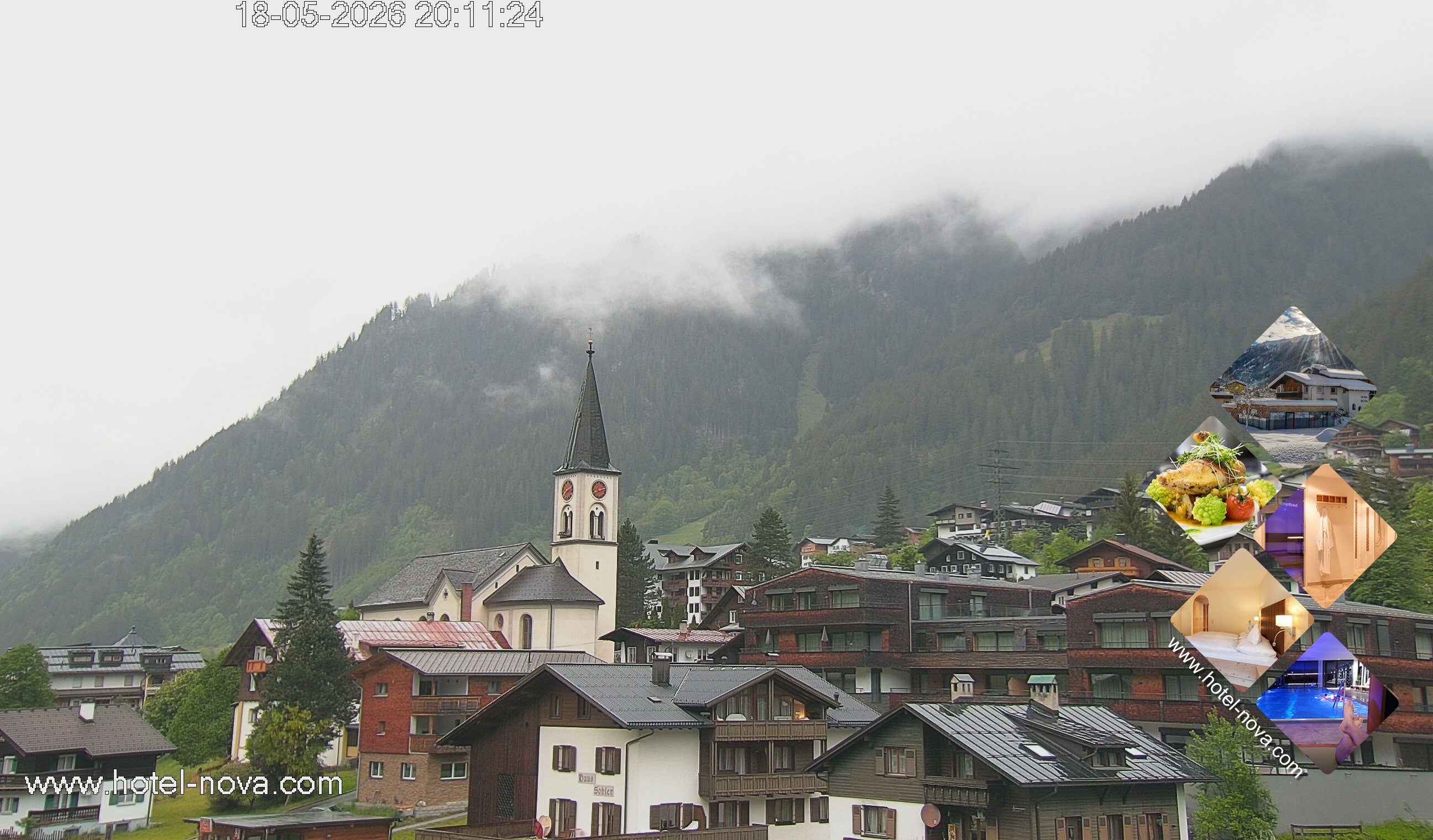 Archiv Foto Webcam Gaschurn Ortszentrum