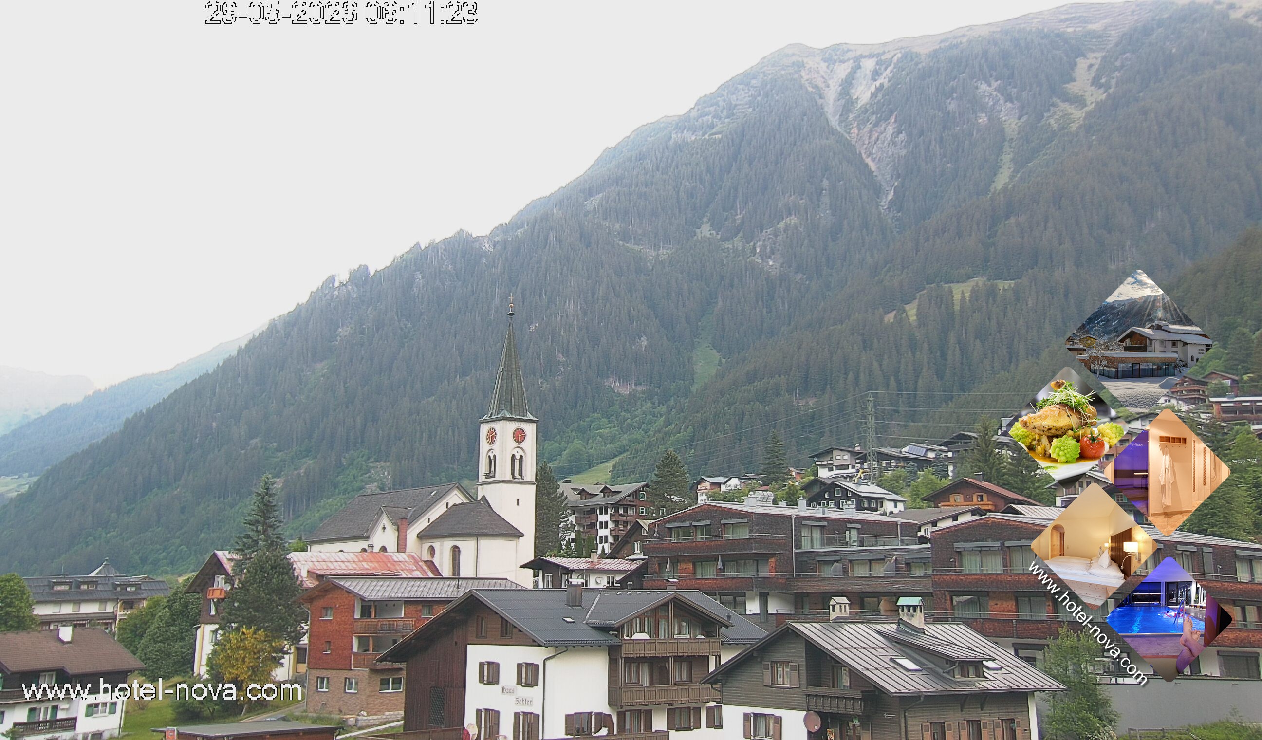Archiv Foto Webcam Gaschurn Ortszentrum