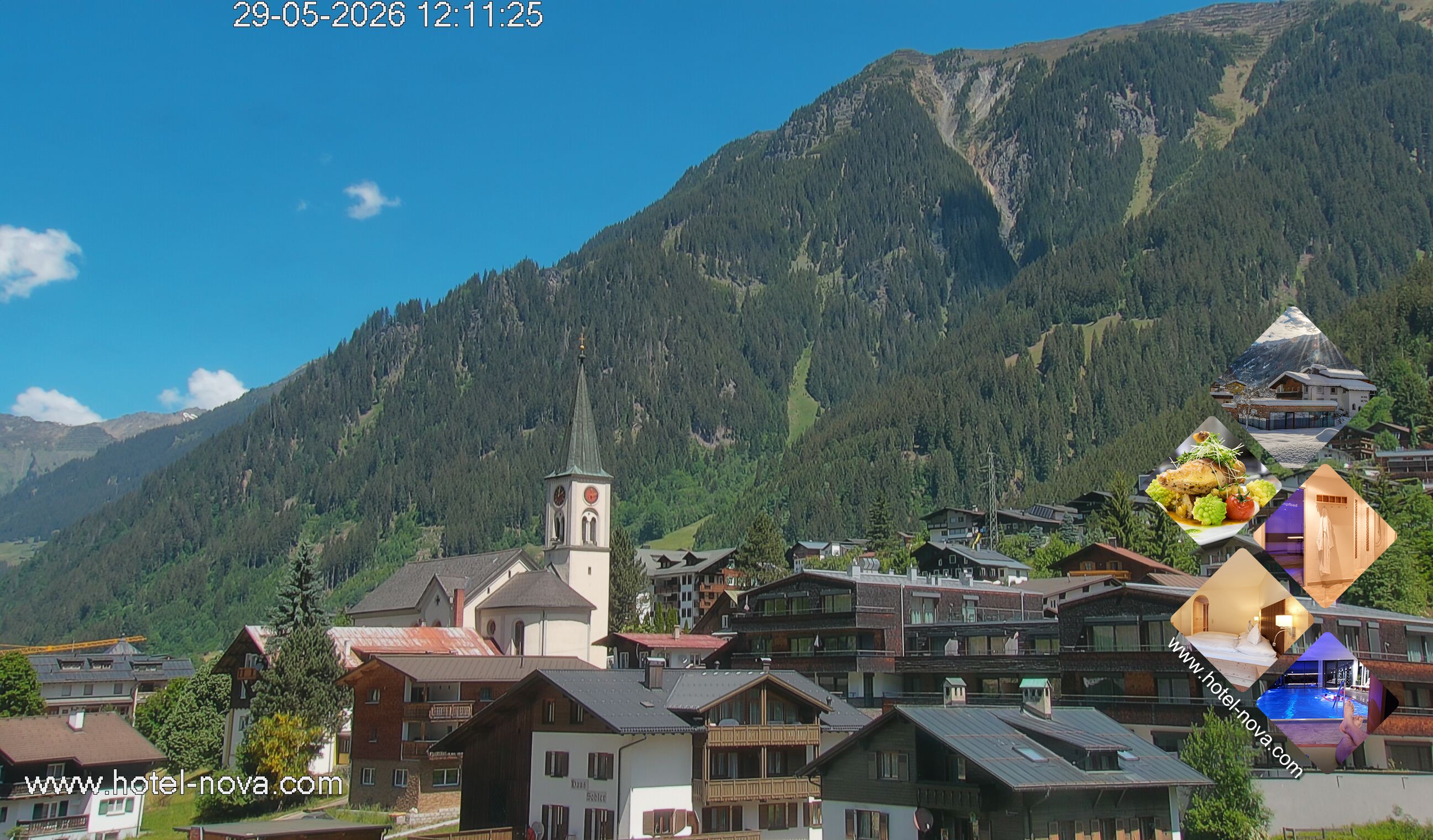 Archiv Foto Webcam Gaschurn Ortszentrum