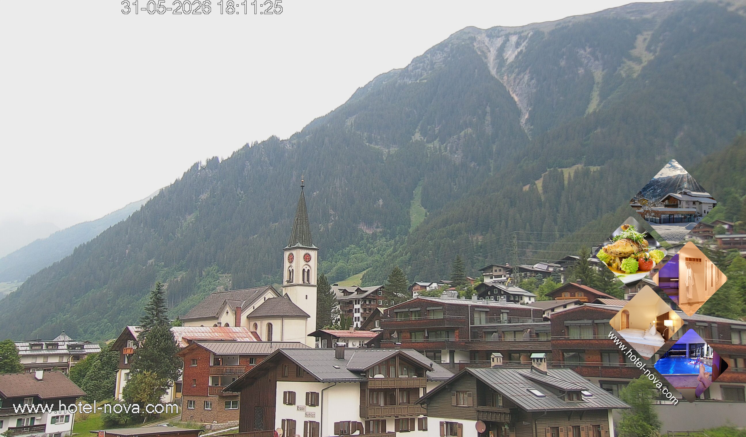 Archiv Foto Webcam Gaschurn Ortszentrum