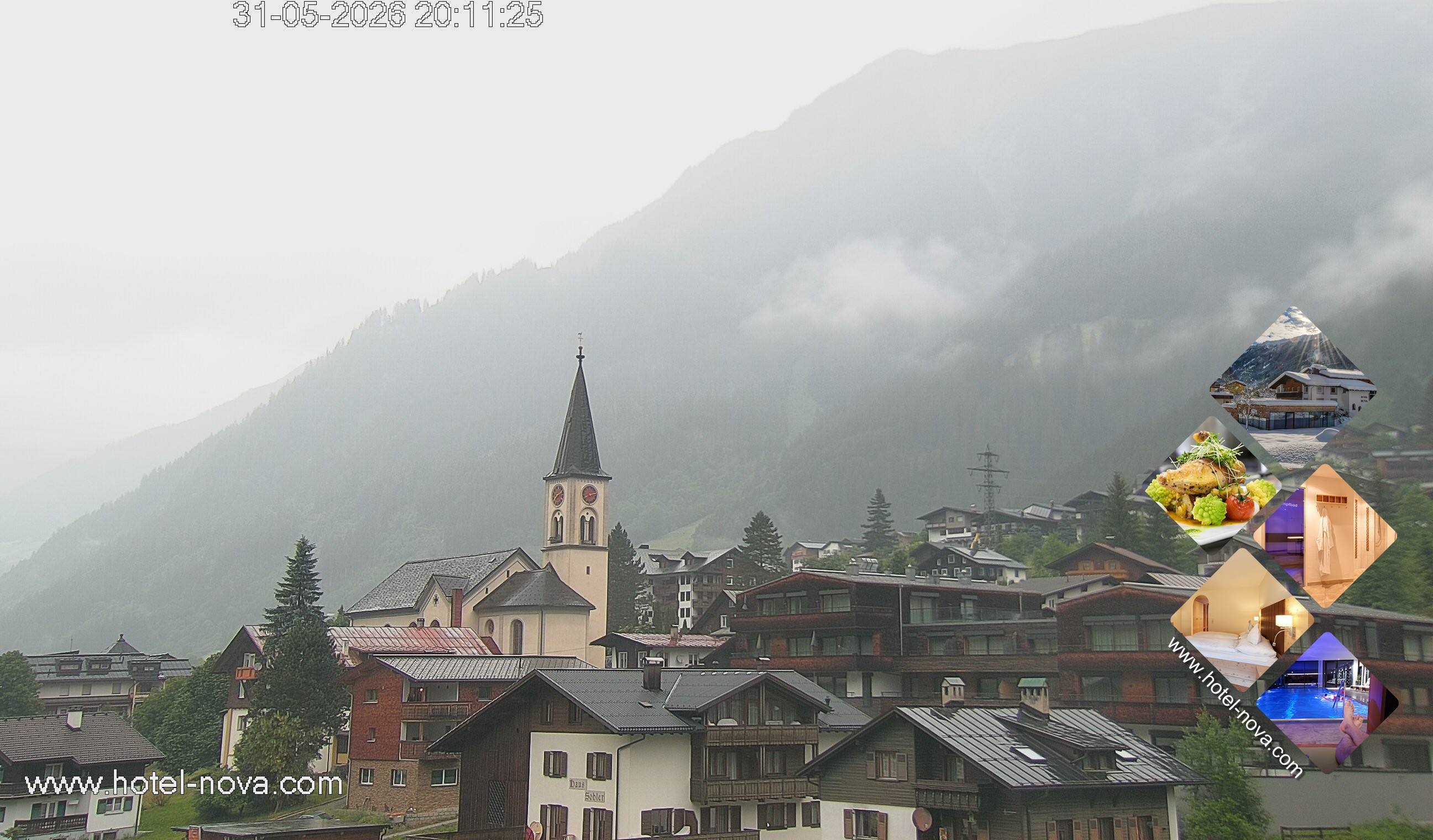 Archiv Foto Webcam Gaschurn Ortszentrum
