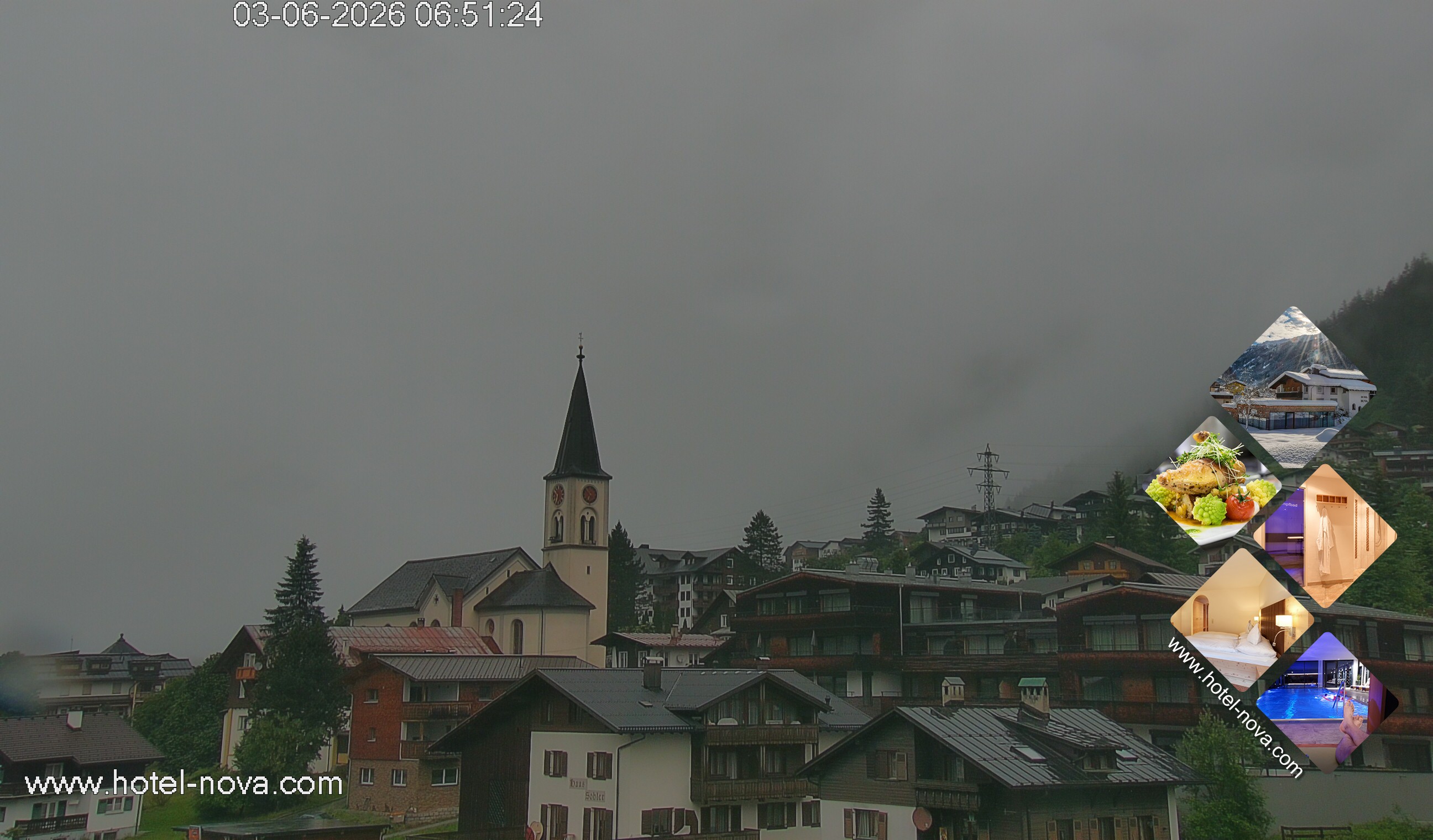 Archiv Foto Webcam Gaschurn Ortszentrum