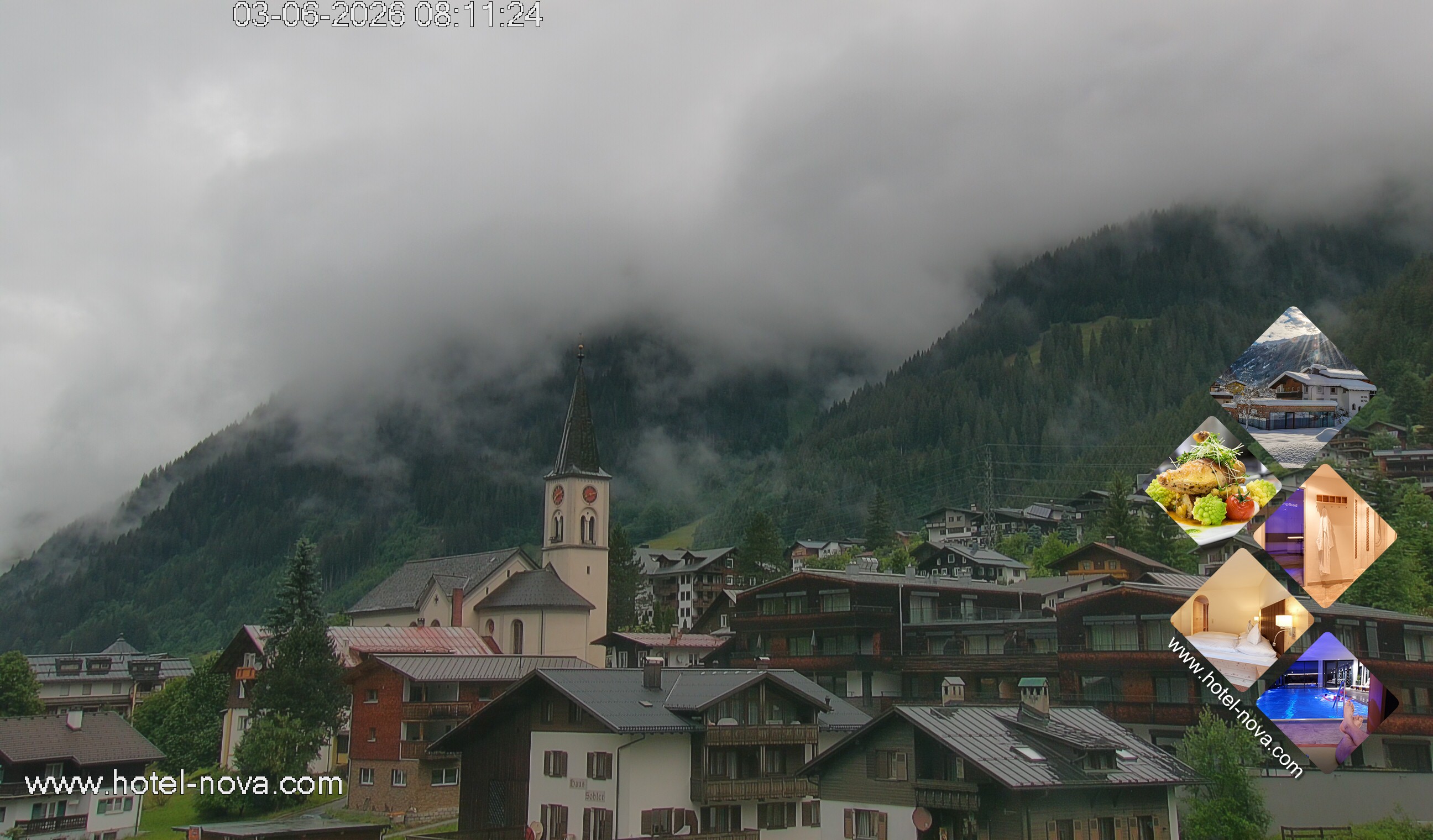Archiv Foto Webcam Gaschurn Ortszentrum