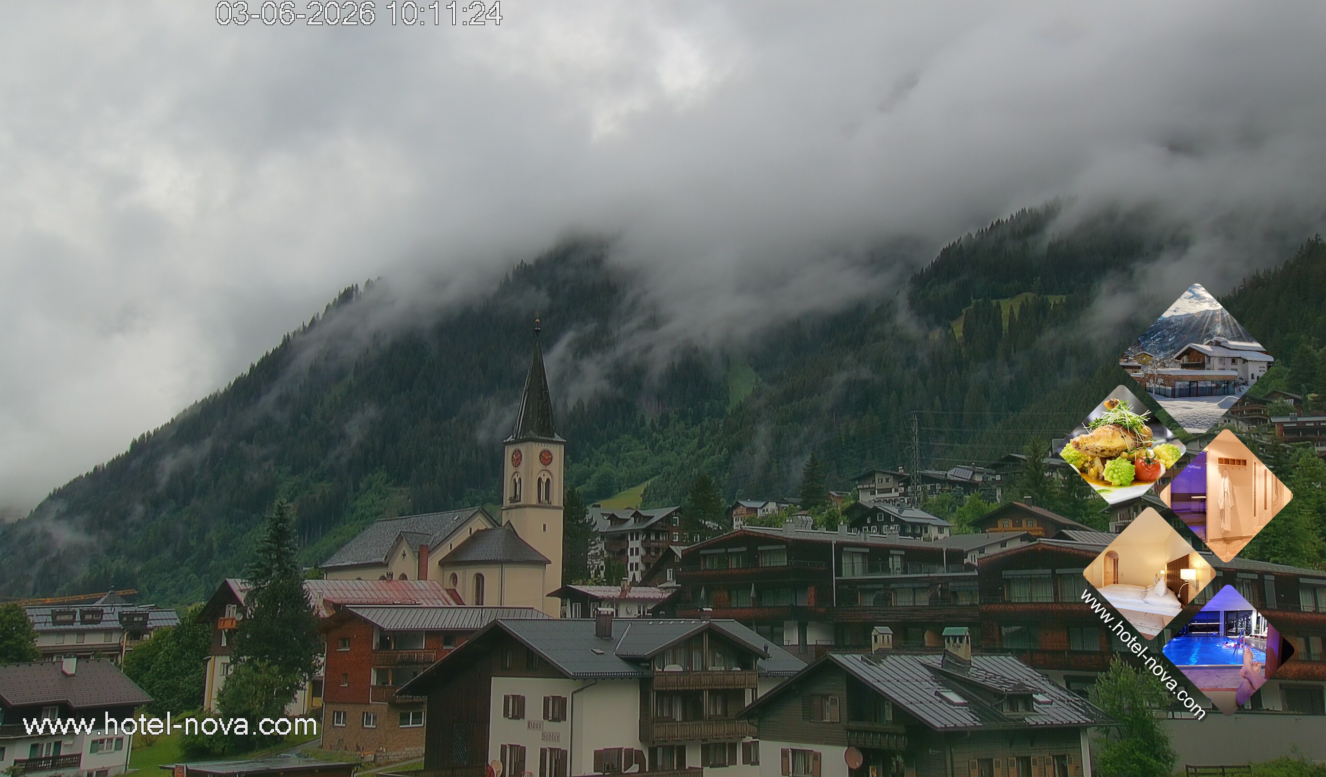 Archiv Foto Webcam Gaschurn Ortszentrum