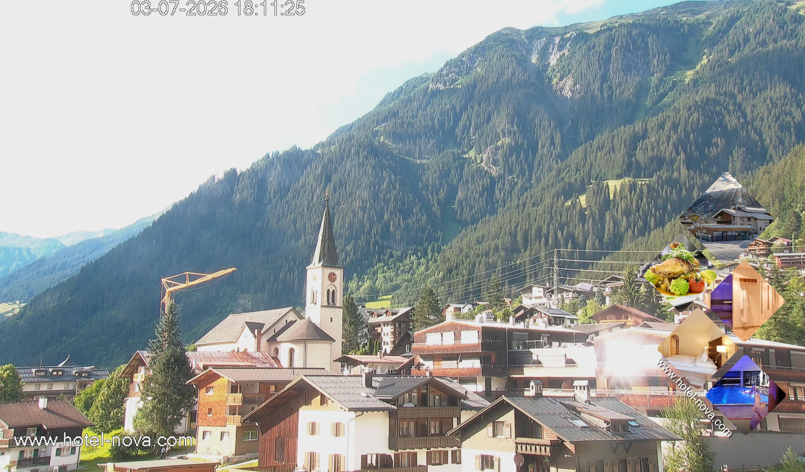 Archiv Foto Webcam Gaschurn Ortszentrum