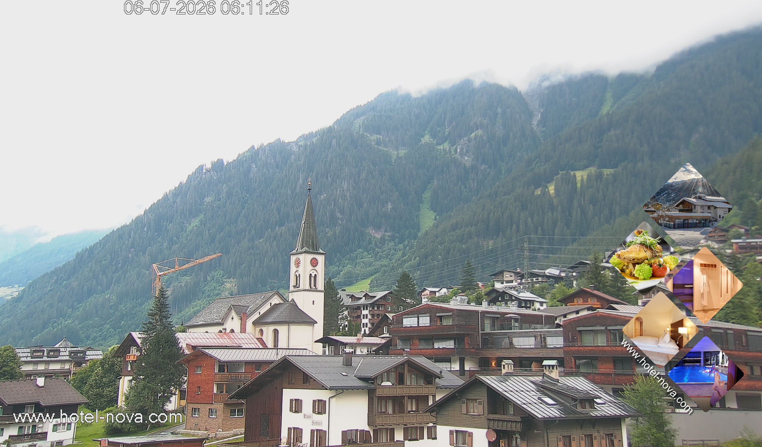 Archiv Foto Webcam Gaschurn Ortszentrum