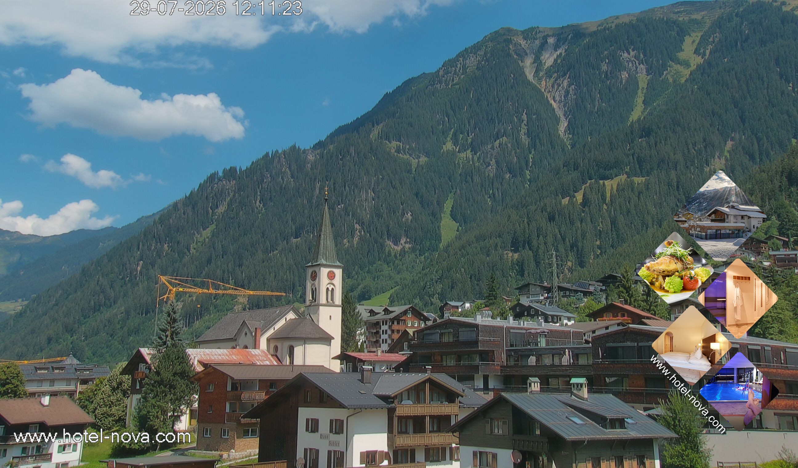 Archiv Foto Webcam Gaschurn Ortszentrum