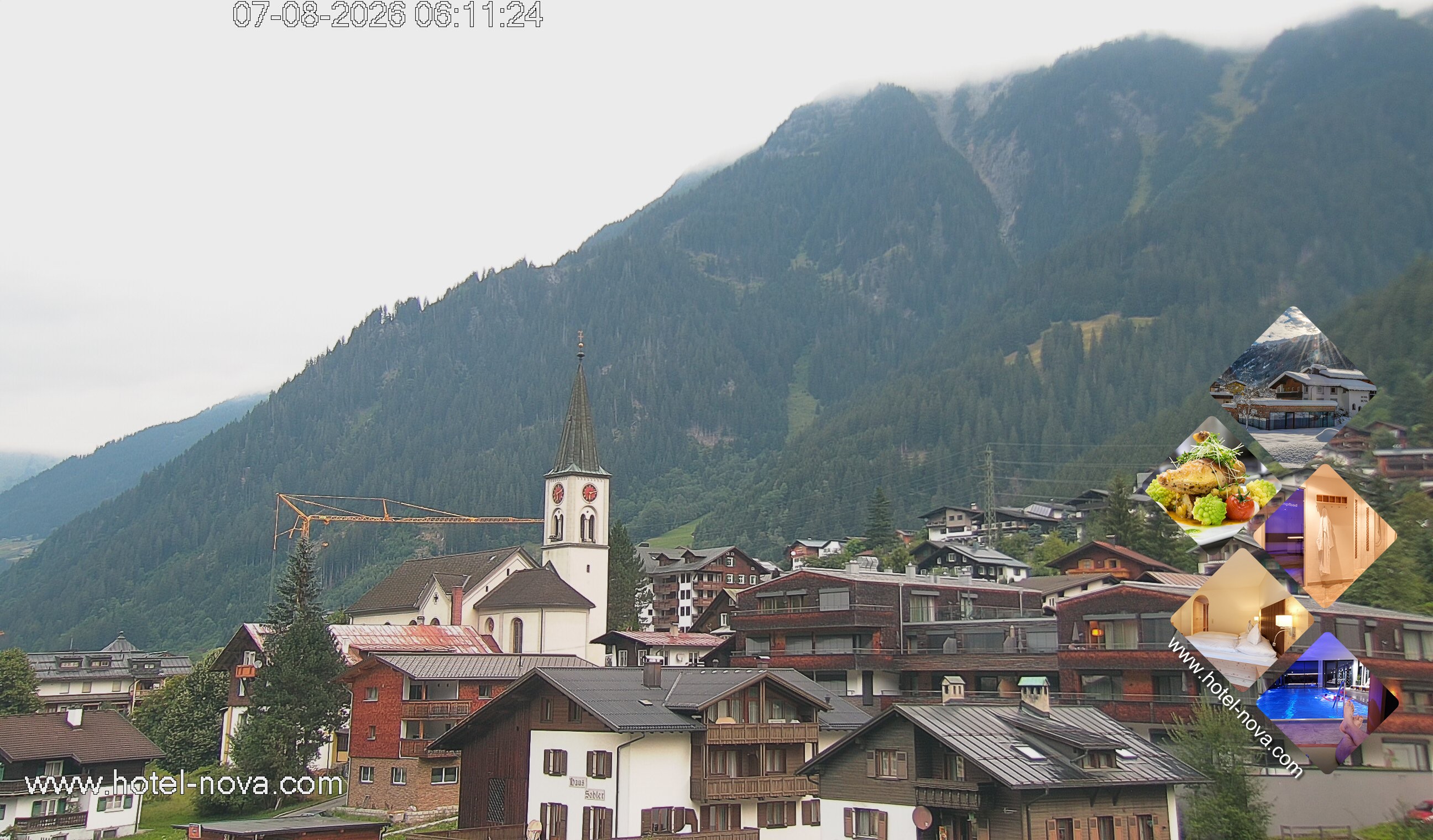 Archived image Webcam Gaschurn - View Village