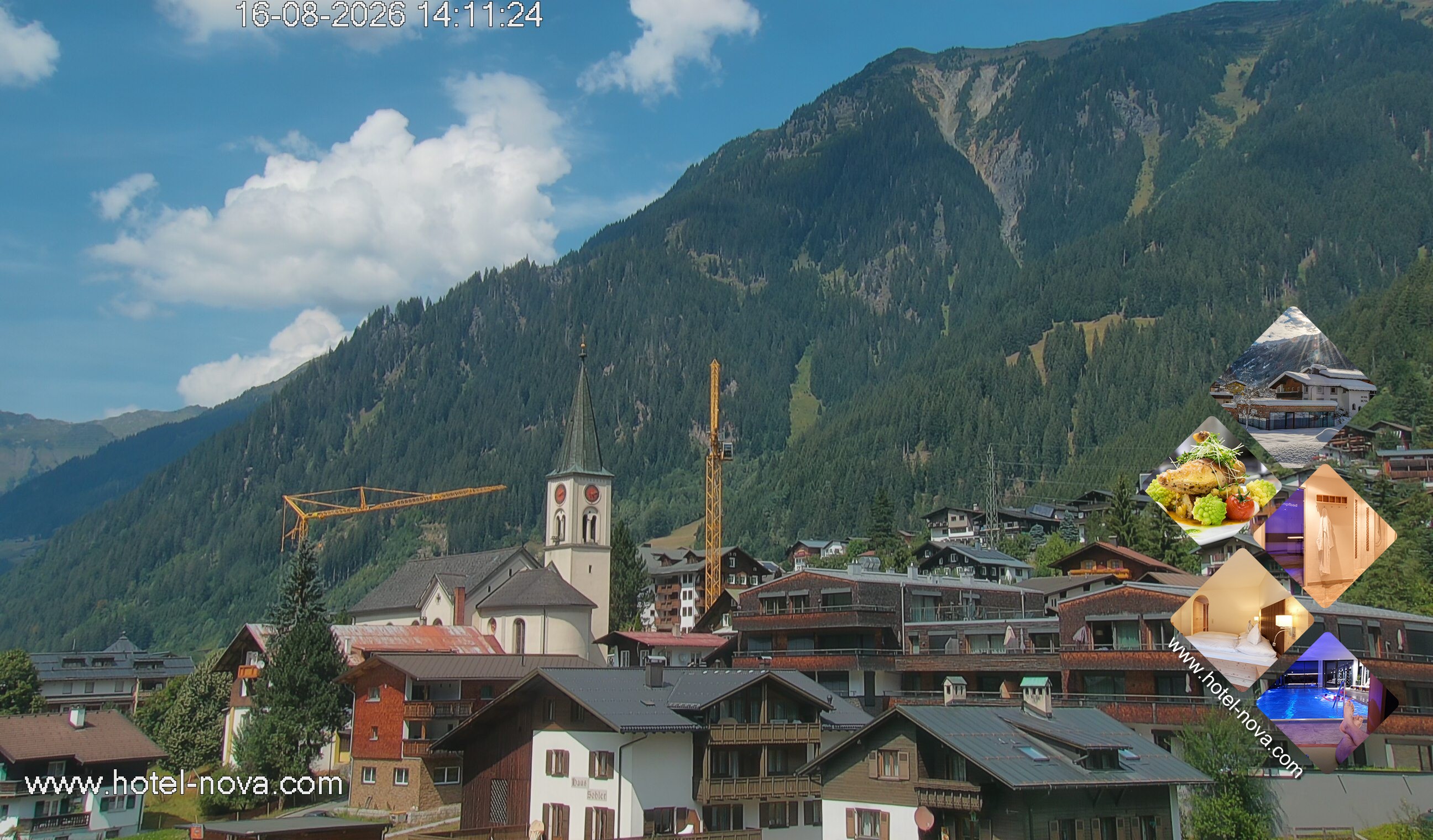 Archiv Foto Webcam Gaschurn Ortszentrum