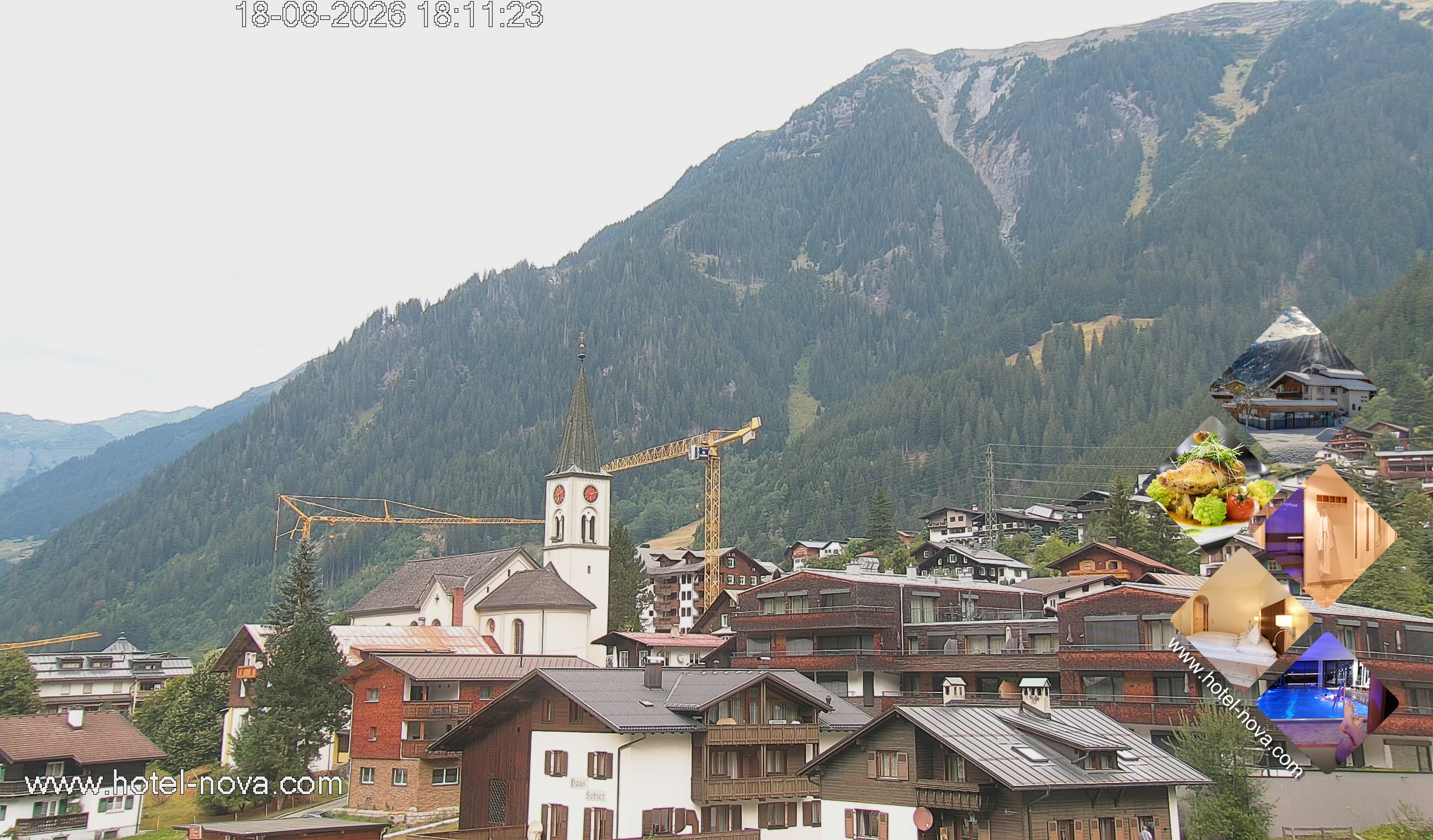 Archiv Foto Webcam Gaschurn Ortszentrum