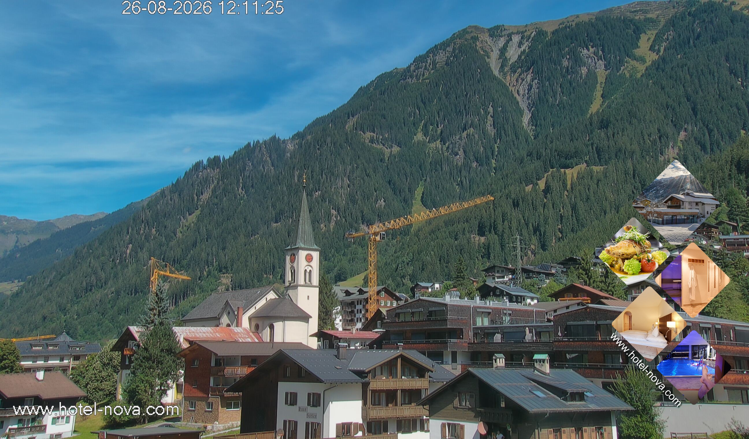 Archiv Foto Webcam Gaschurn Ortszentrum