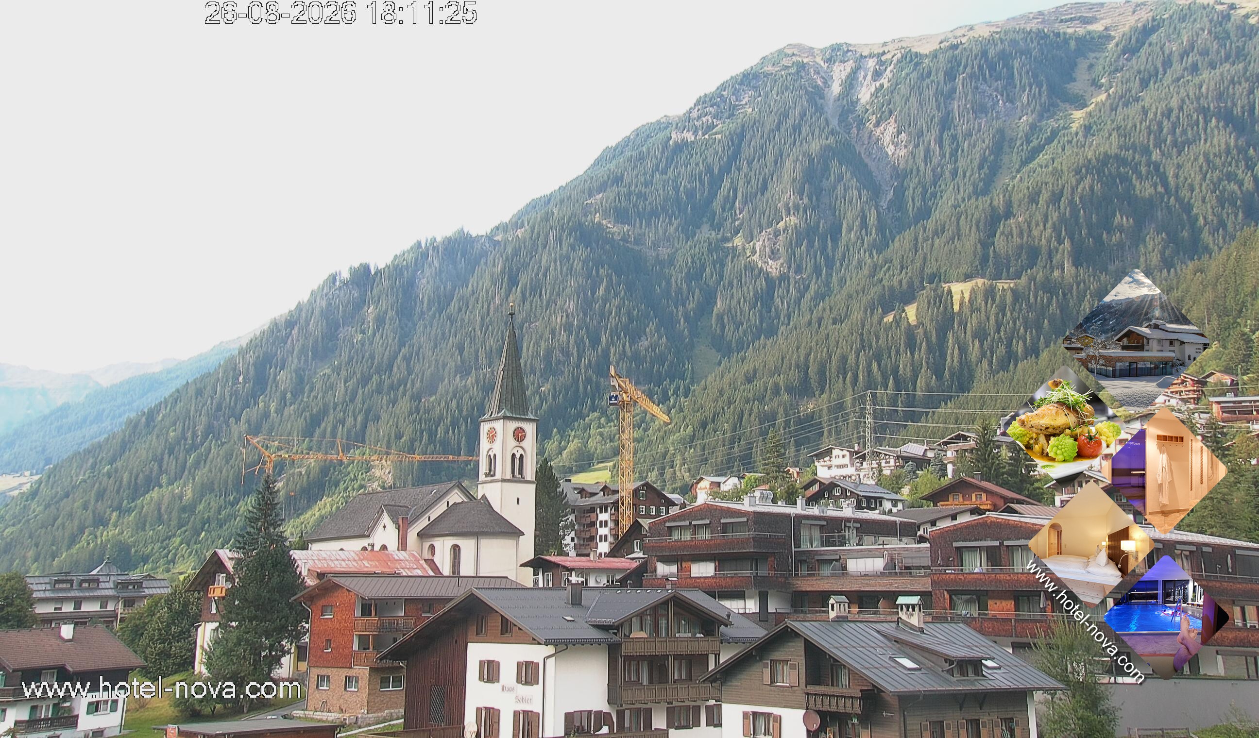 Archiv Foto Webcam Gaschurn Ortszentrum