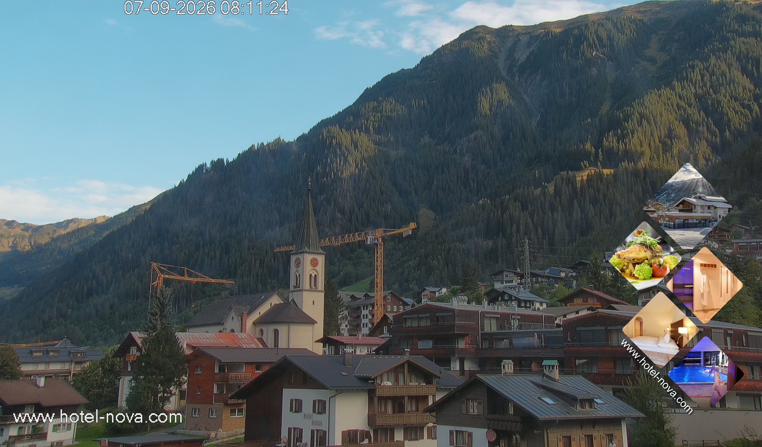 Archiv Foto Webcam Gaschurn Ortszentrum