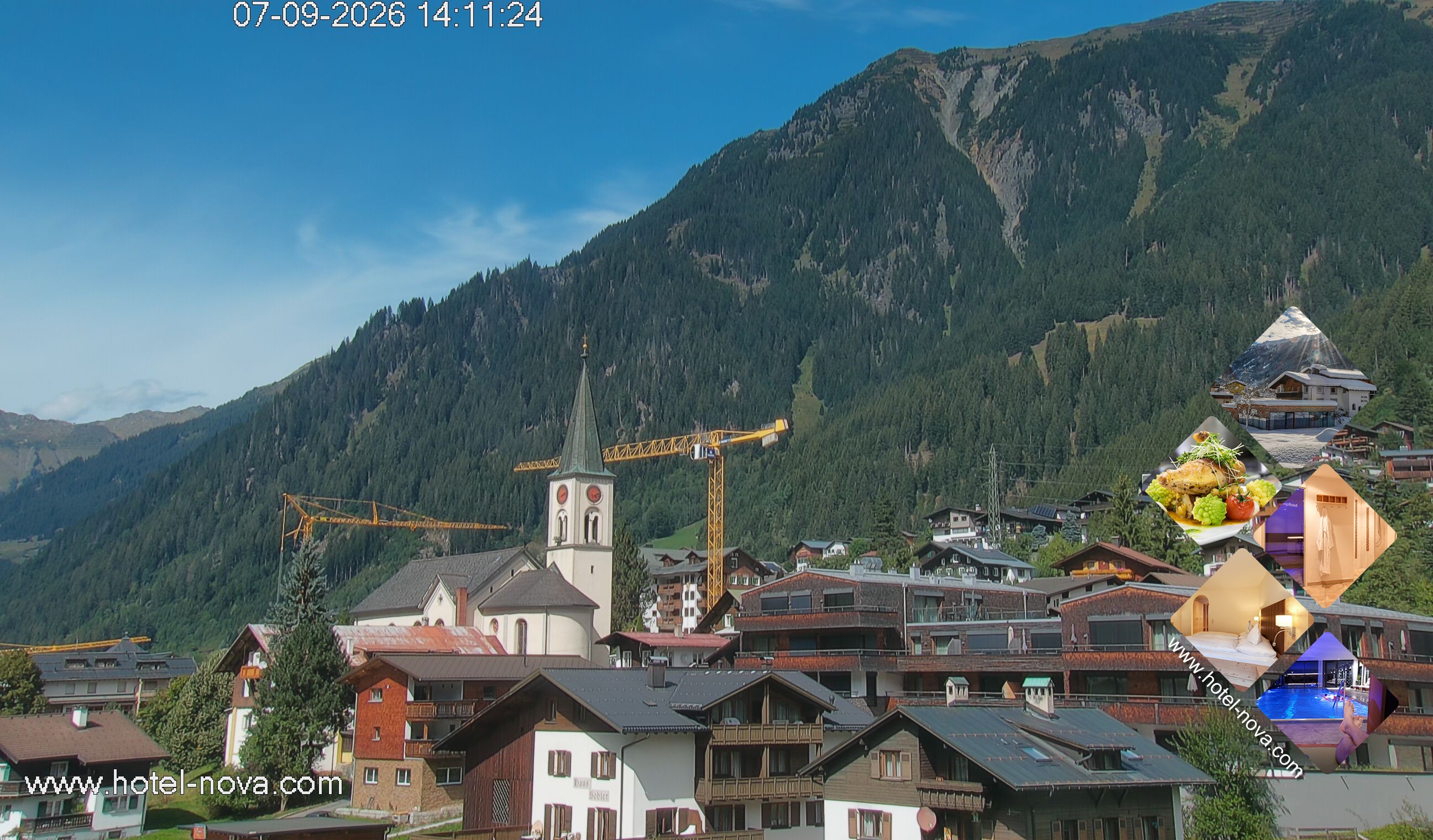 Archiv Foto Webcam Gaschurn Ortszentrum