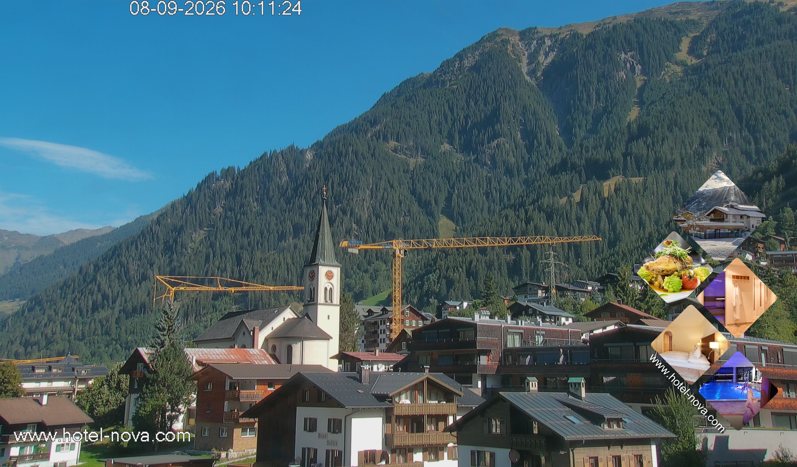 Archiv Foto Webcam Gaschurn Ortszentrum