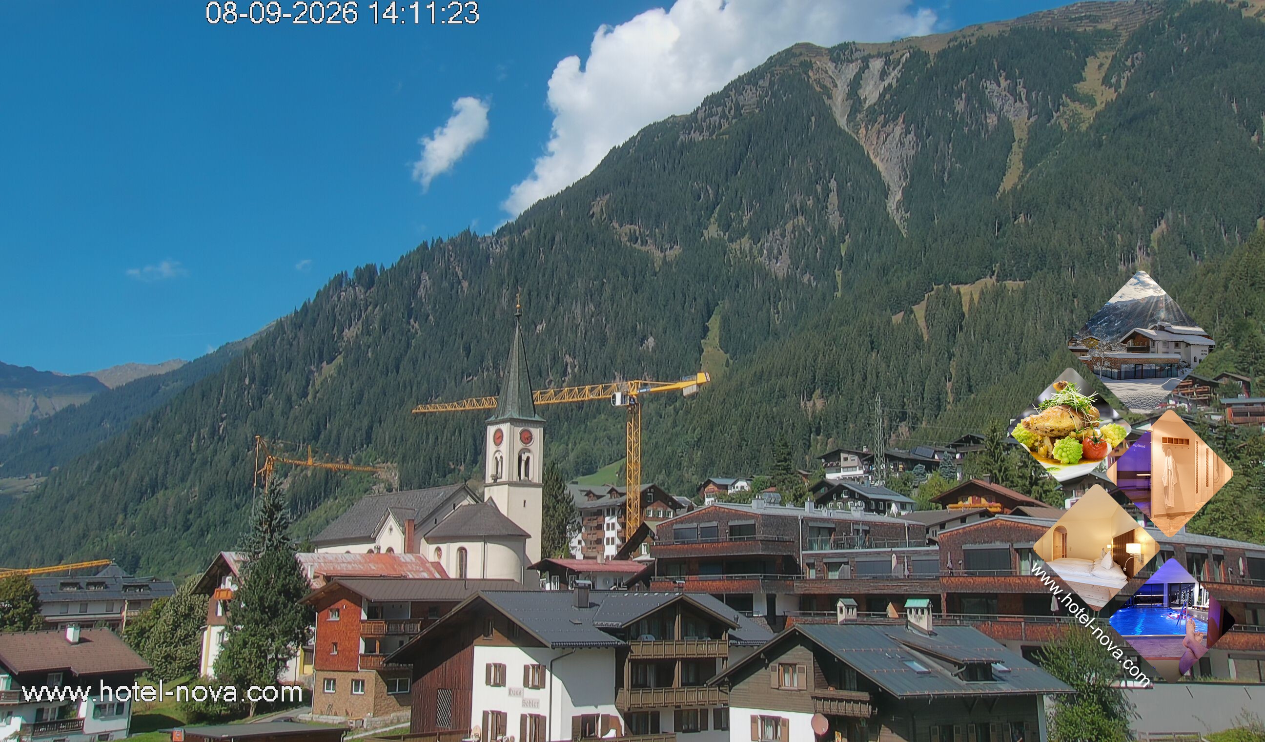 Archiv Foto Webcam Gaschurn Ortszentrum