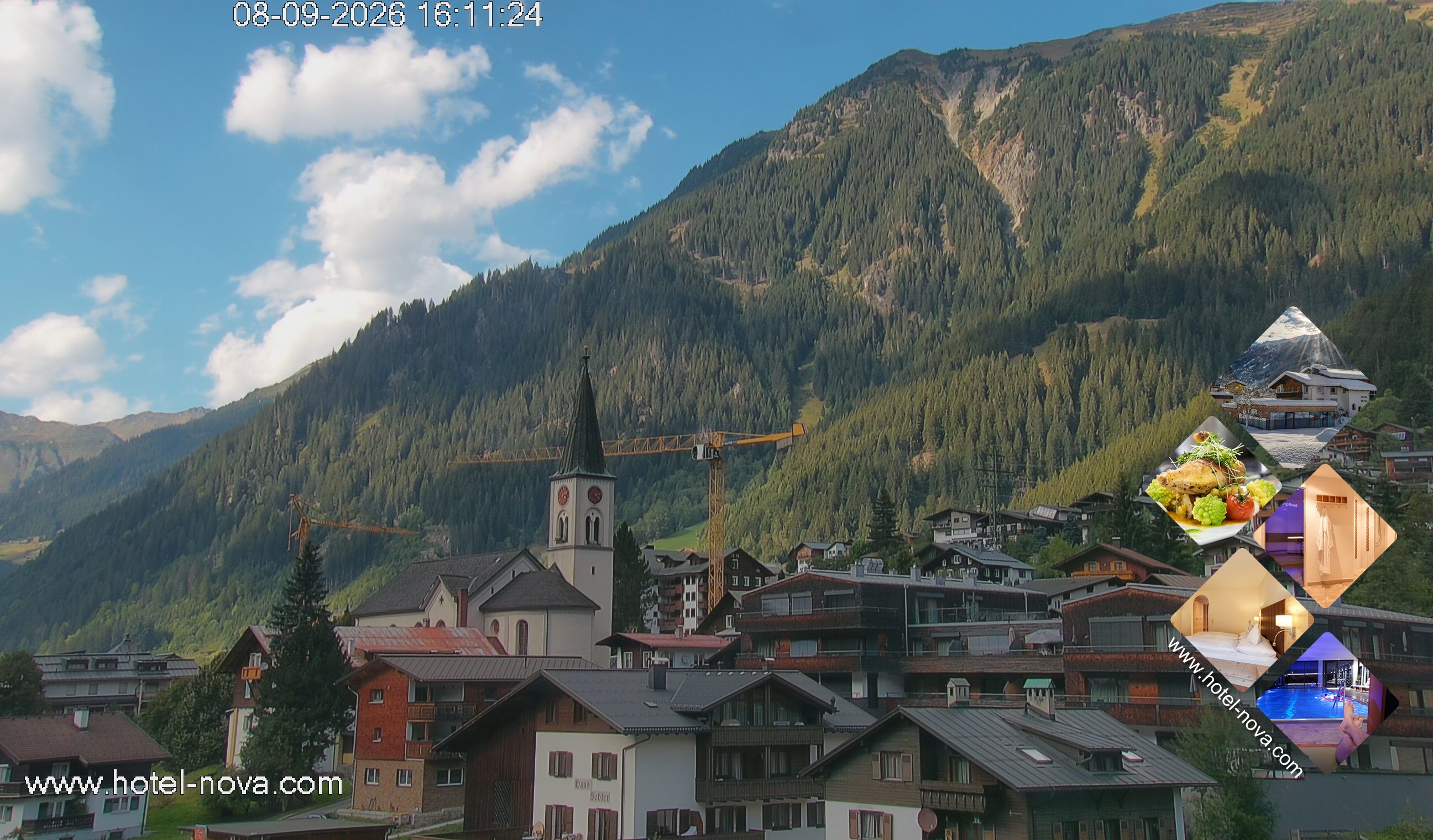 Archiv Foto Webcam Gaschurn Ortszentrum