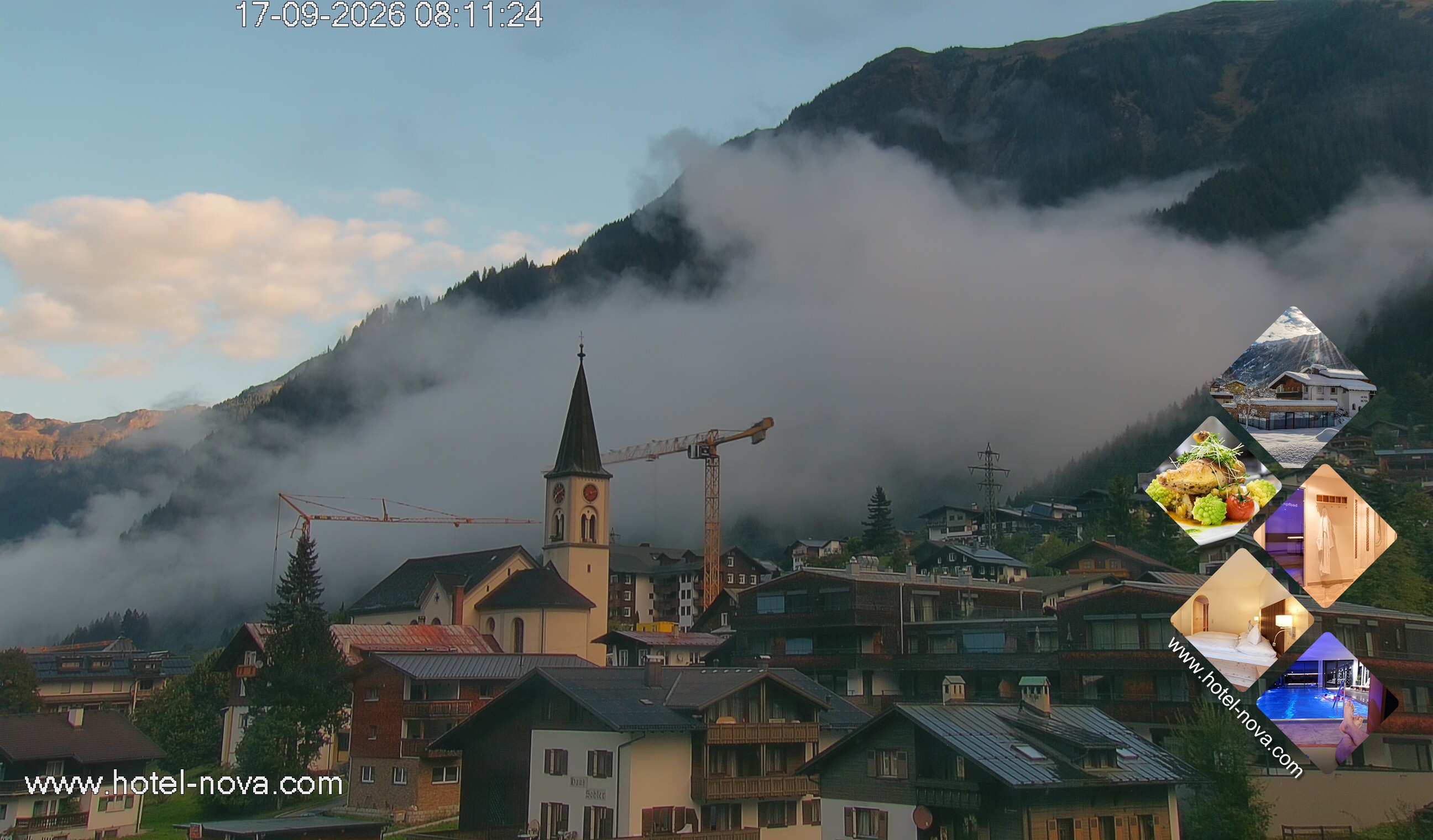 Archiv Foto Webcam Gaschurn Ortszentrum
