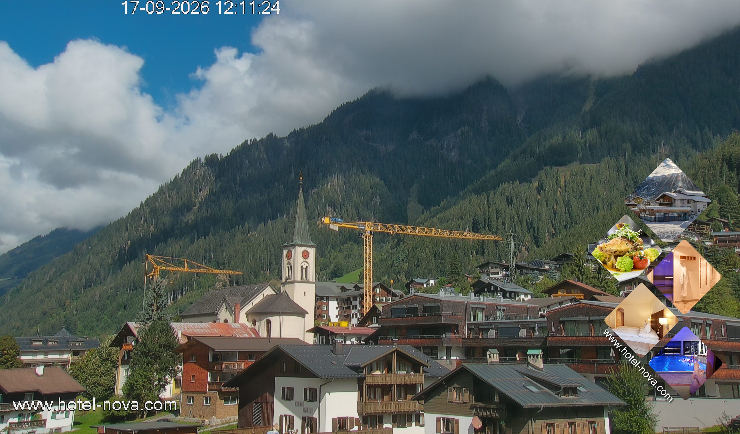 Archiv Foto Webcam Gaschurn Ortszentrum