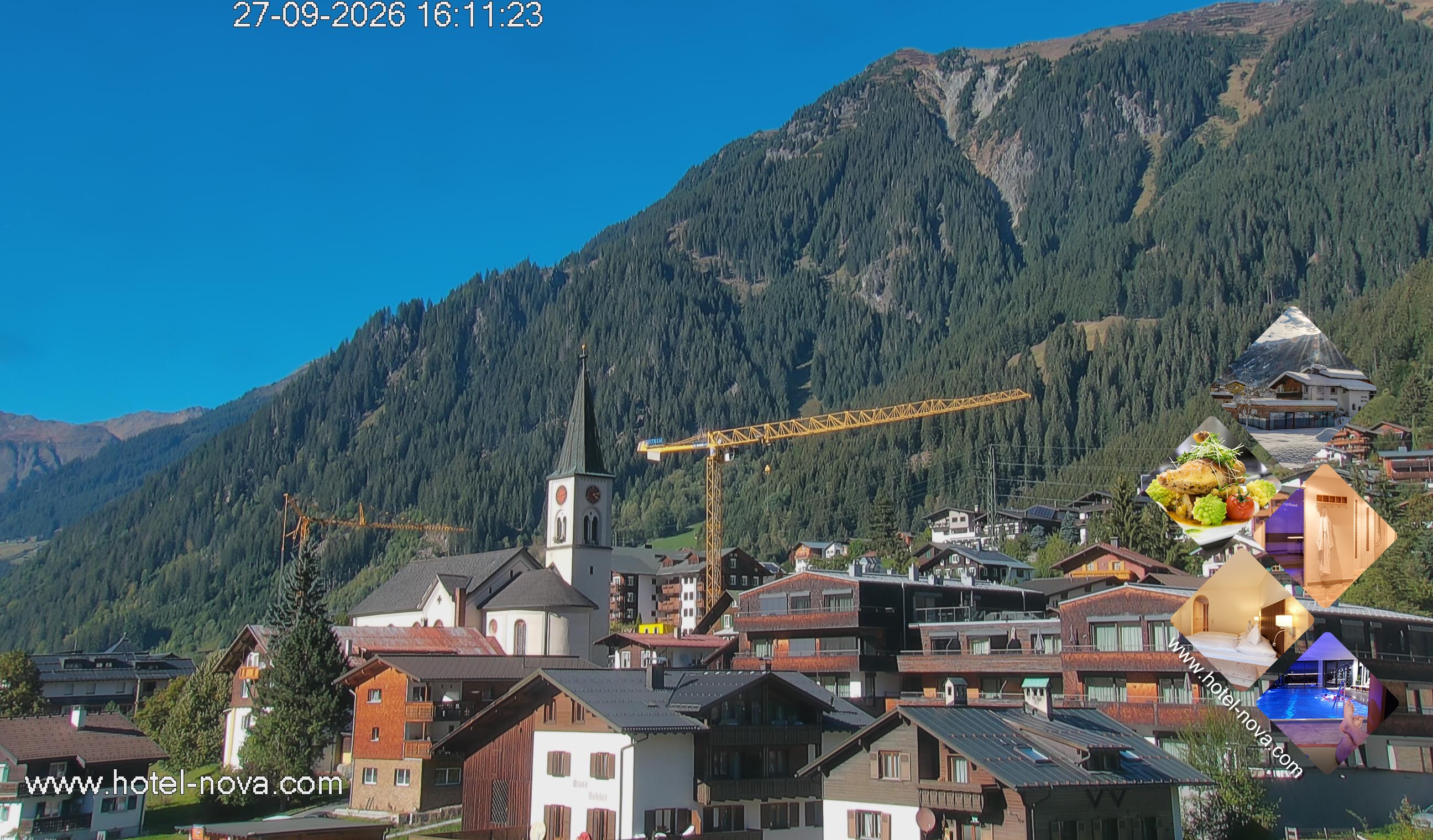 Archiv Foto Webcam Gaschurn Ortszentrum