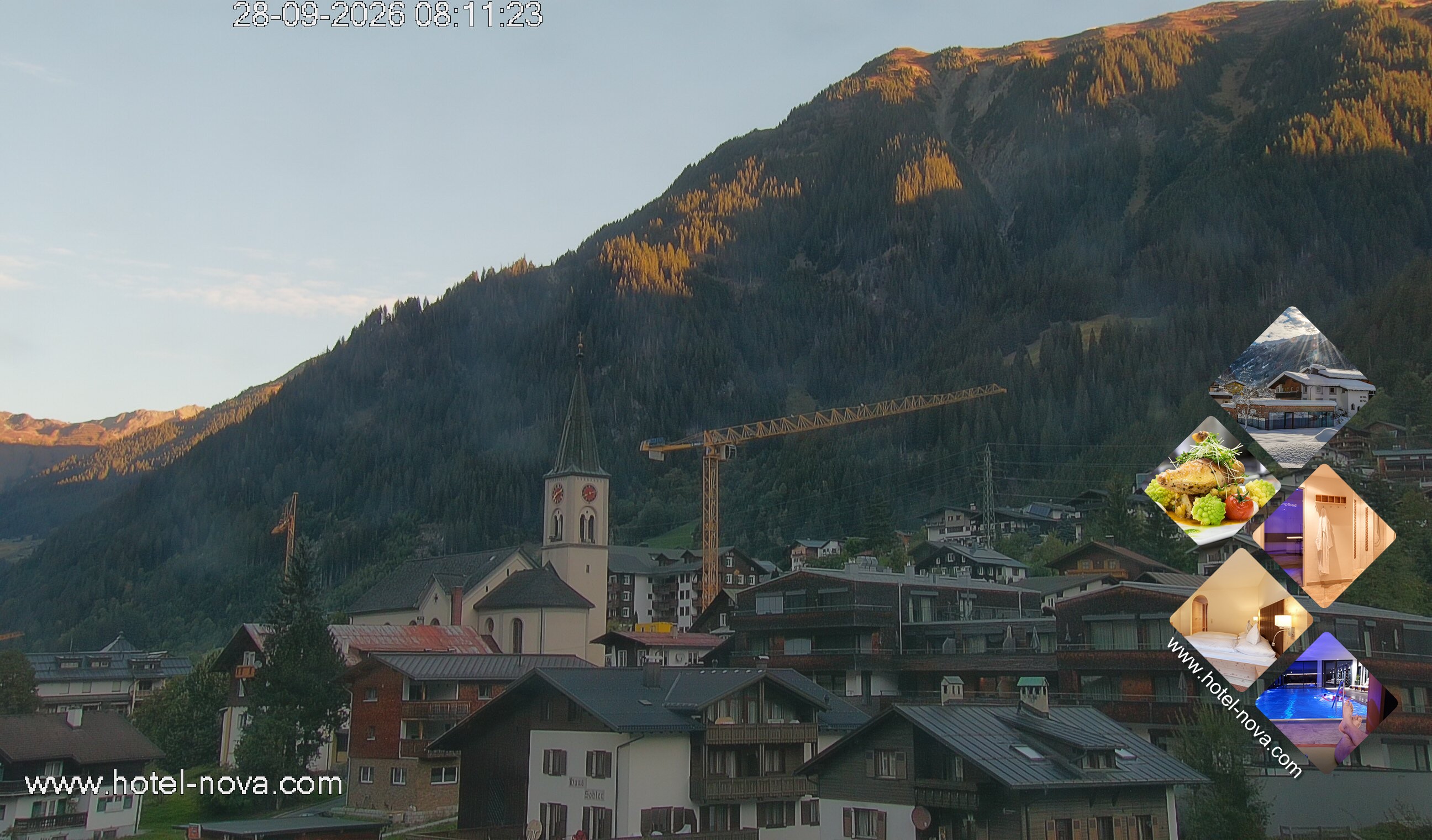 Archiv Foto Webcam Gaschurn Ortszentrum