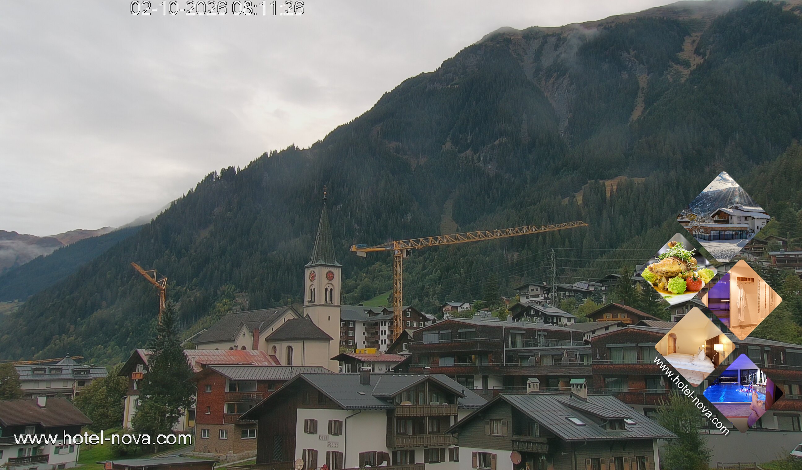 Archiv Foto Webcam Gaschurn Ortszentrum