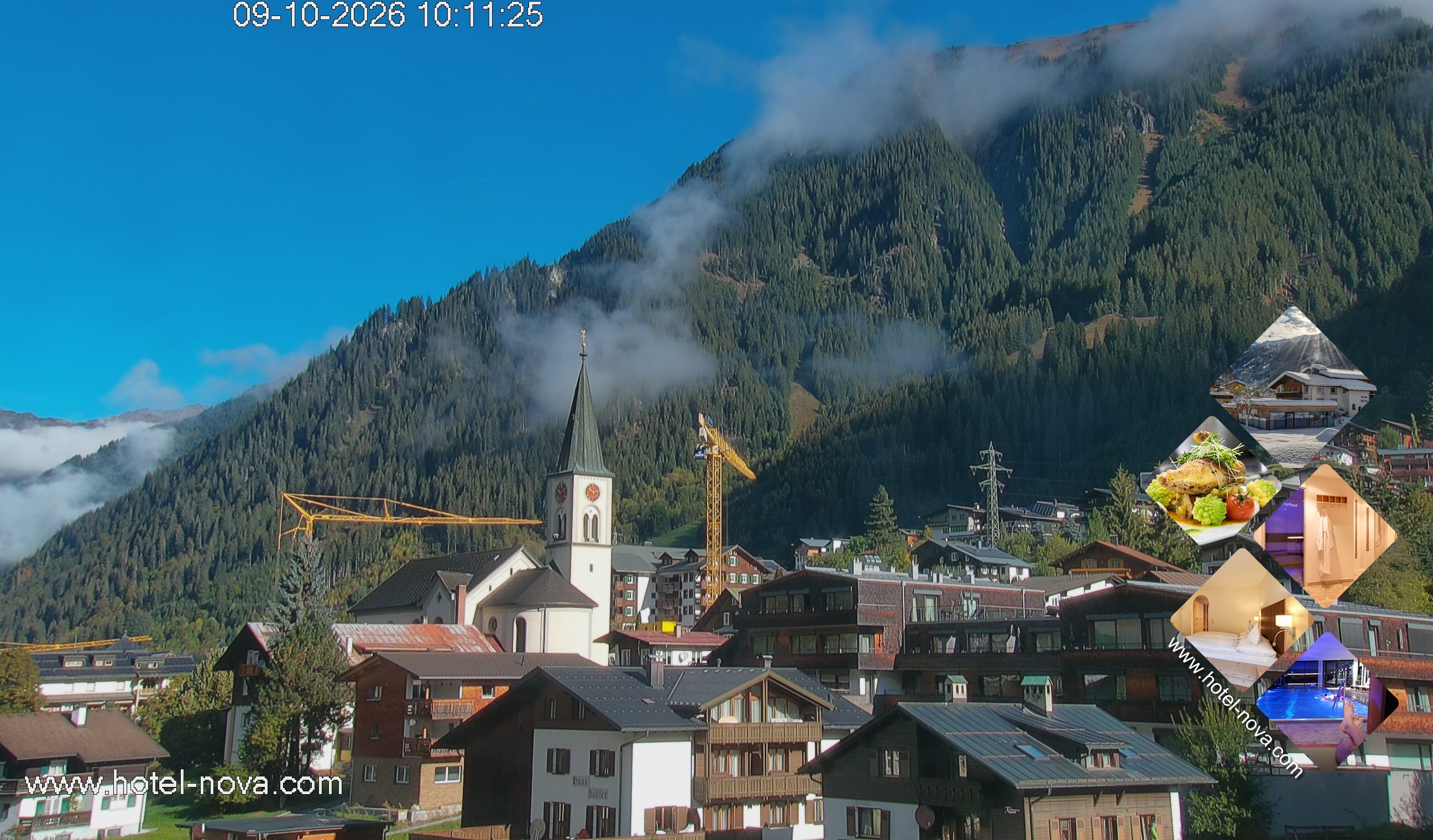 Archiv Foto Webcam Gaschurn Ortszentrum