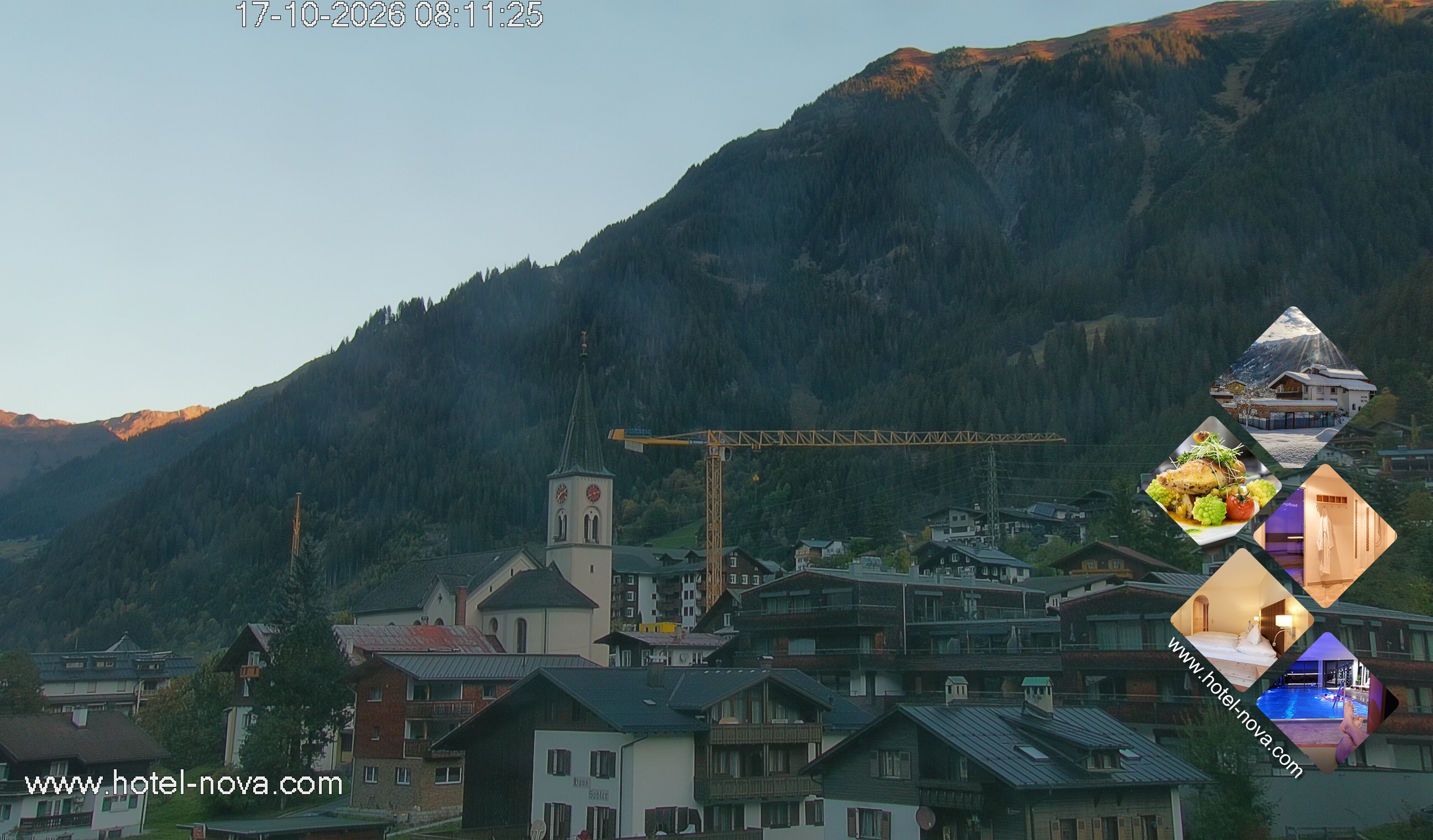 Archiv Foto Webcam Gaschurn Ortszentrum