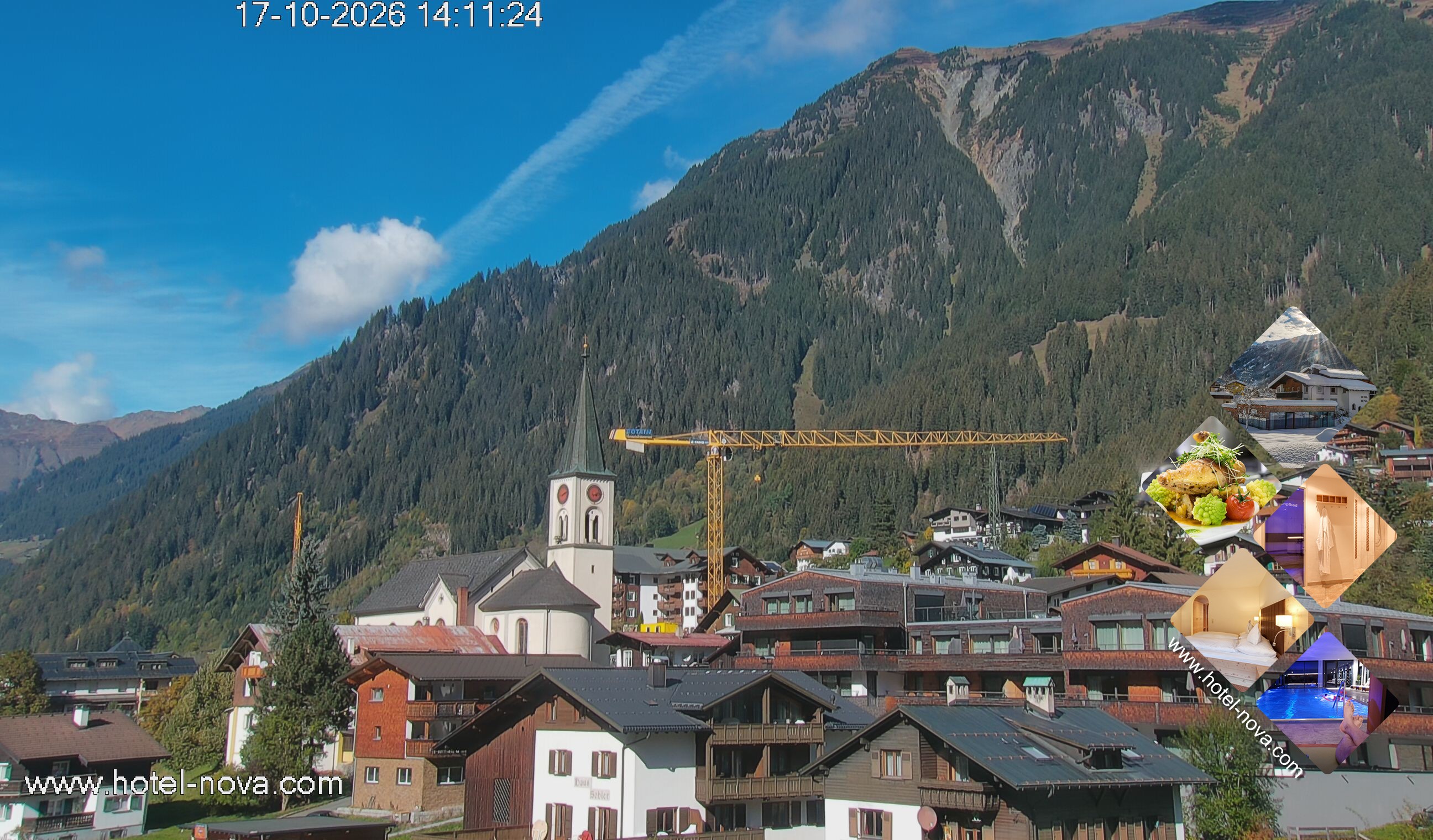 Archiv Foto Webcam Gaschurn Ortszentrum