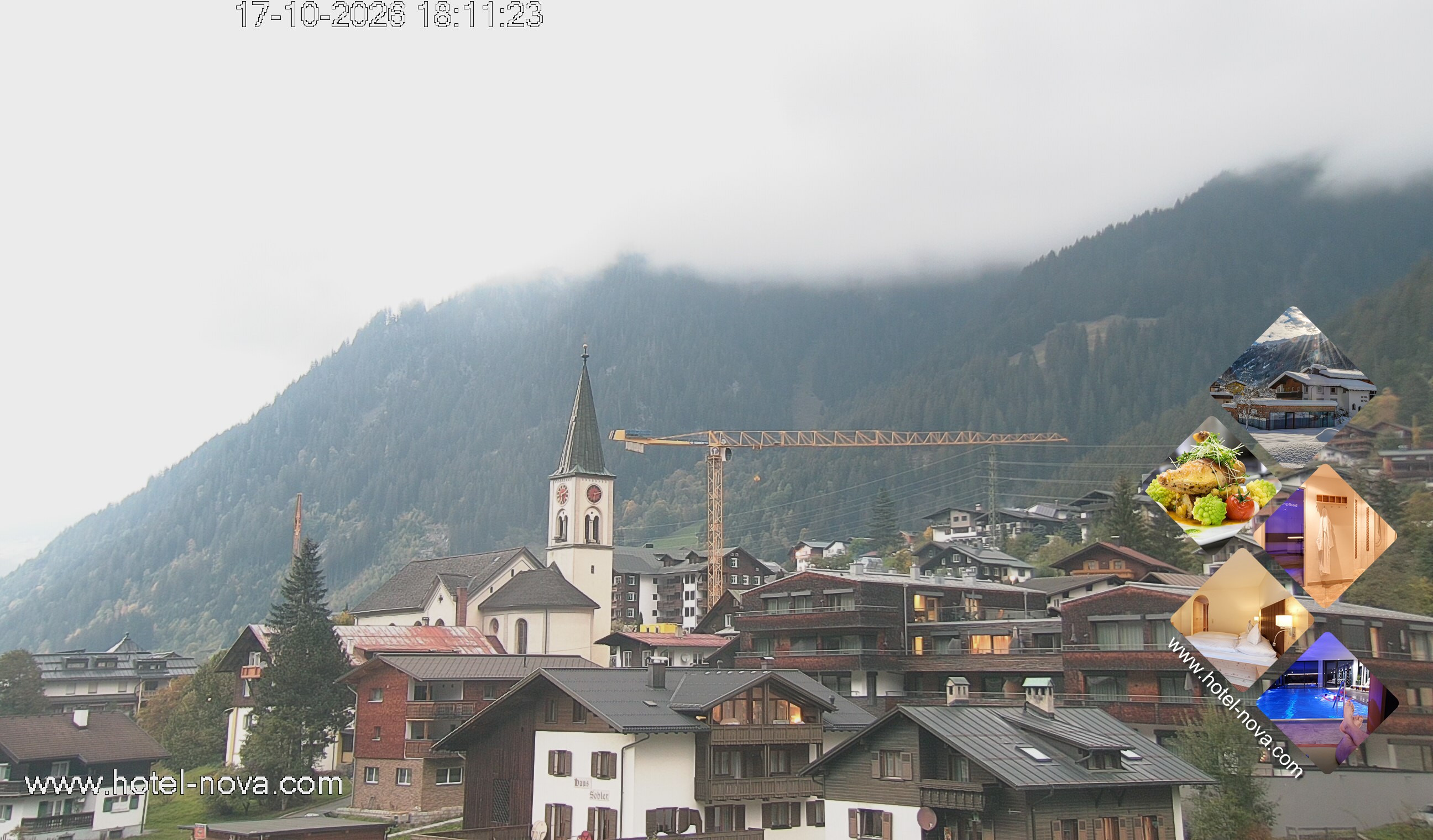 Archiv Foto Webcam Gaschurn Ortszentrum