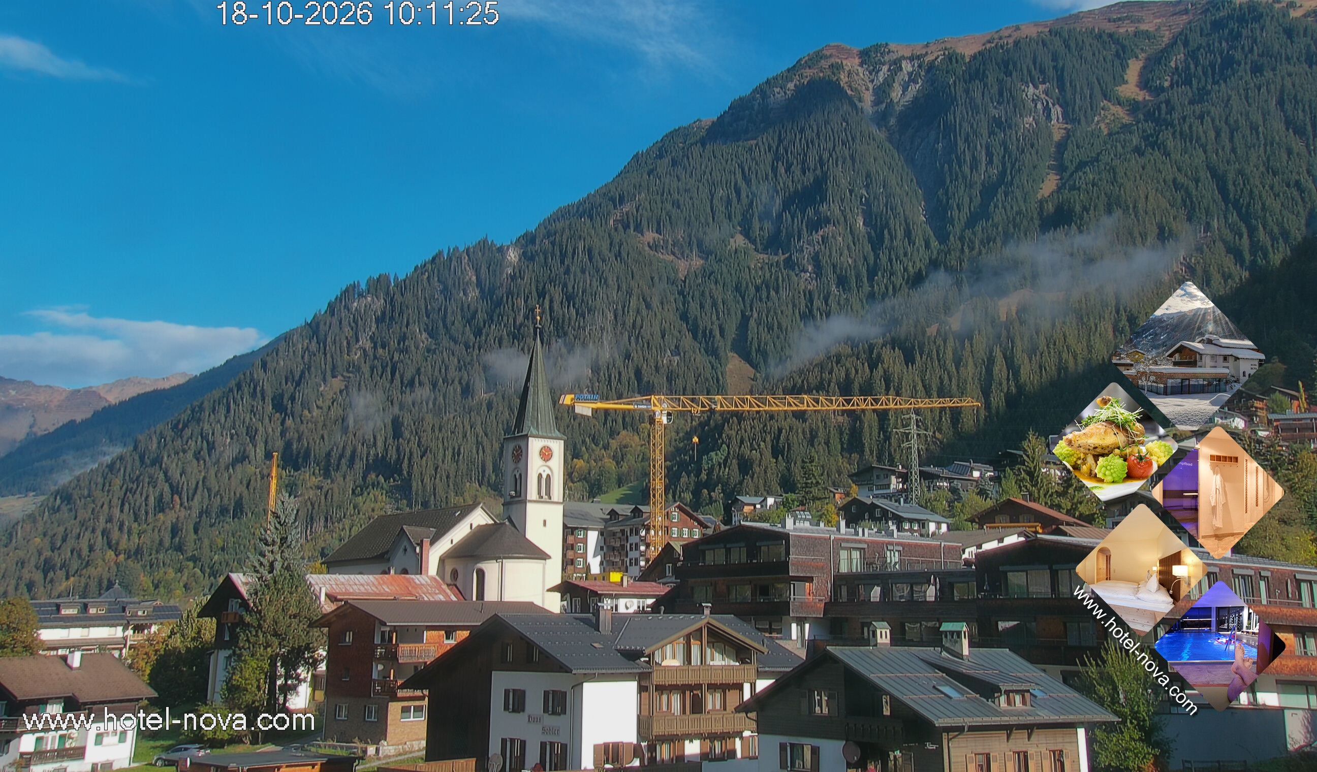 Archiv Foto Webcam Gaschurn Ortszentrum