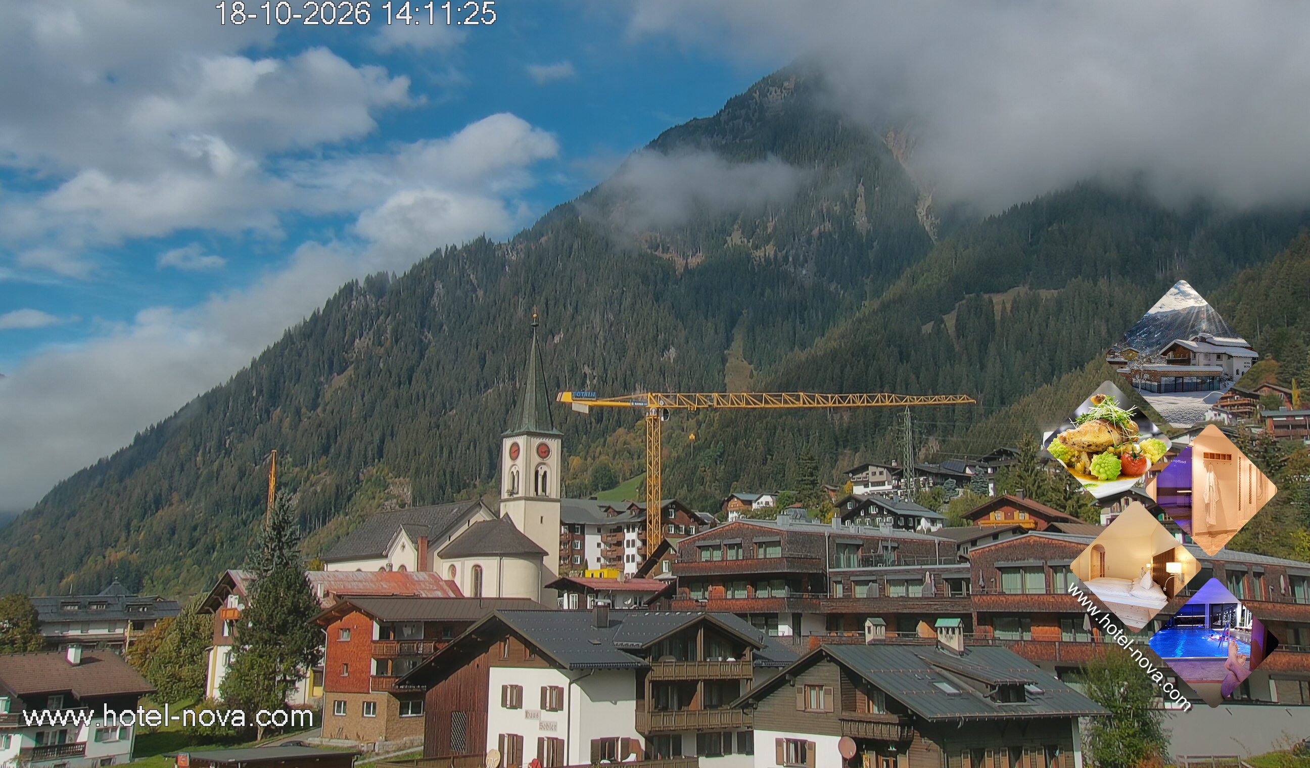 Archiv Foto Webcam Gaschurn Ortszentrum