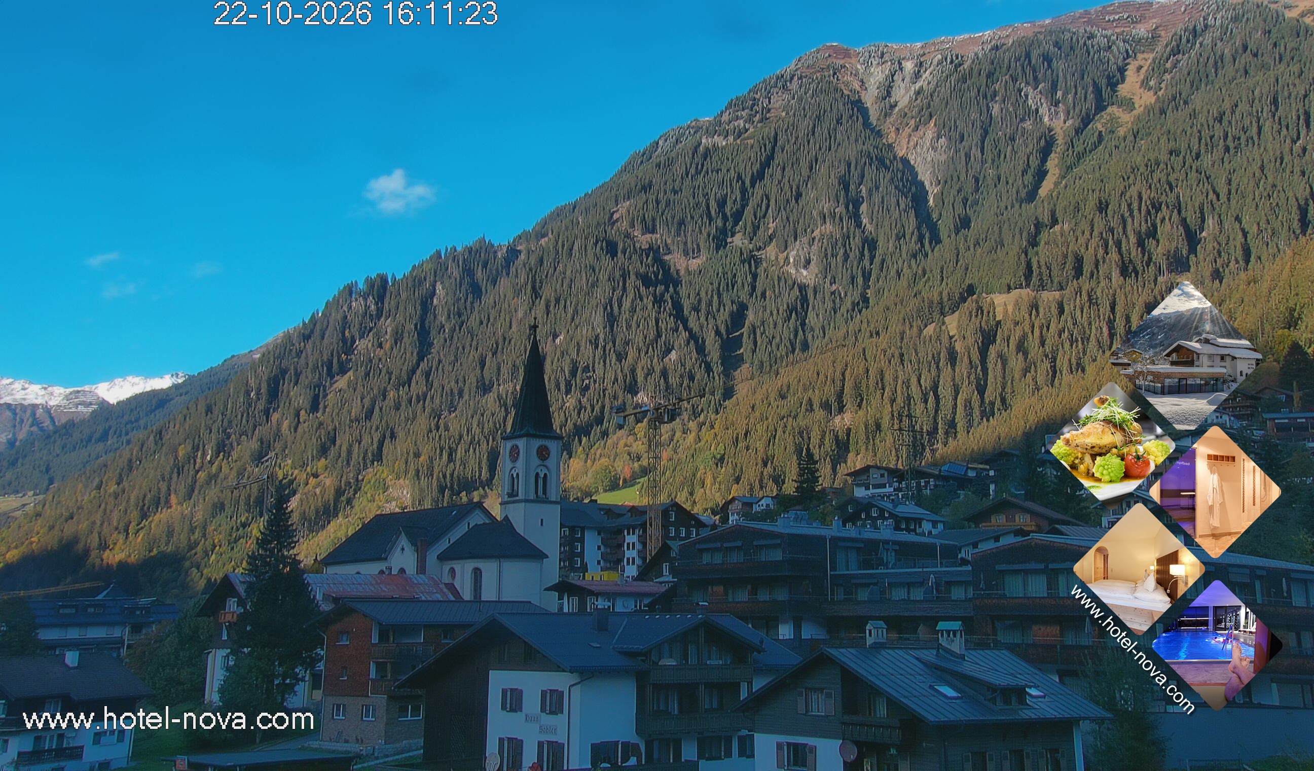 Archiv Foto Webcam Gaschurn Ortszentrum