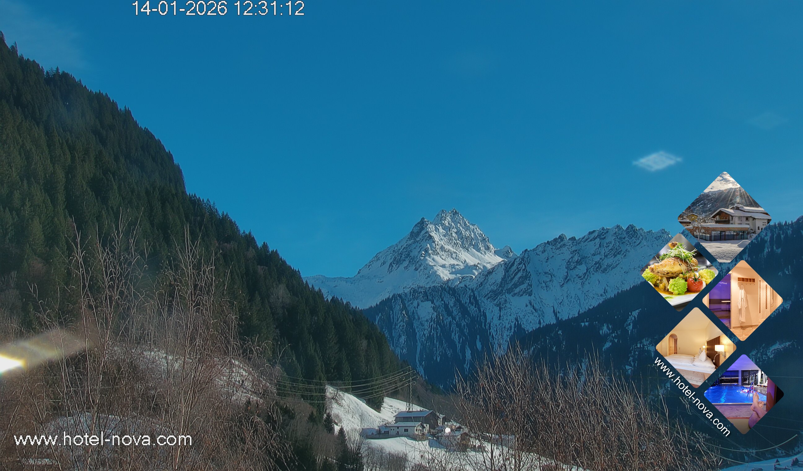 Archiv Foto Webcam Valülla, Silvretta Montafon