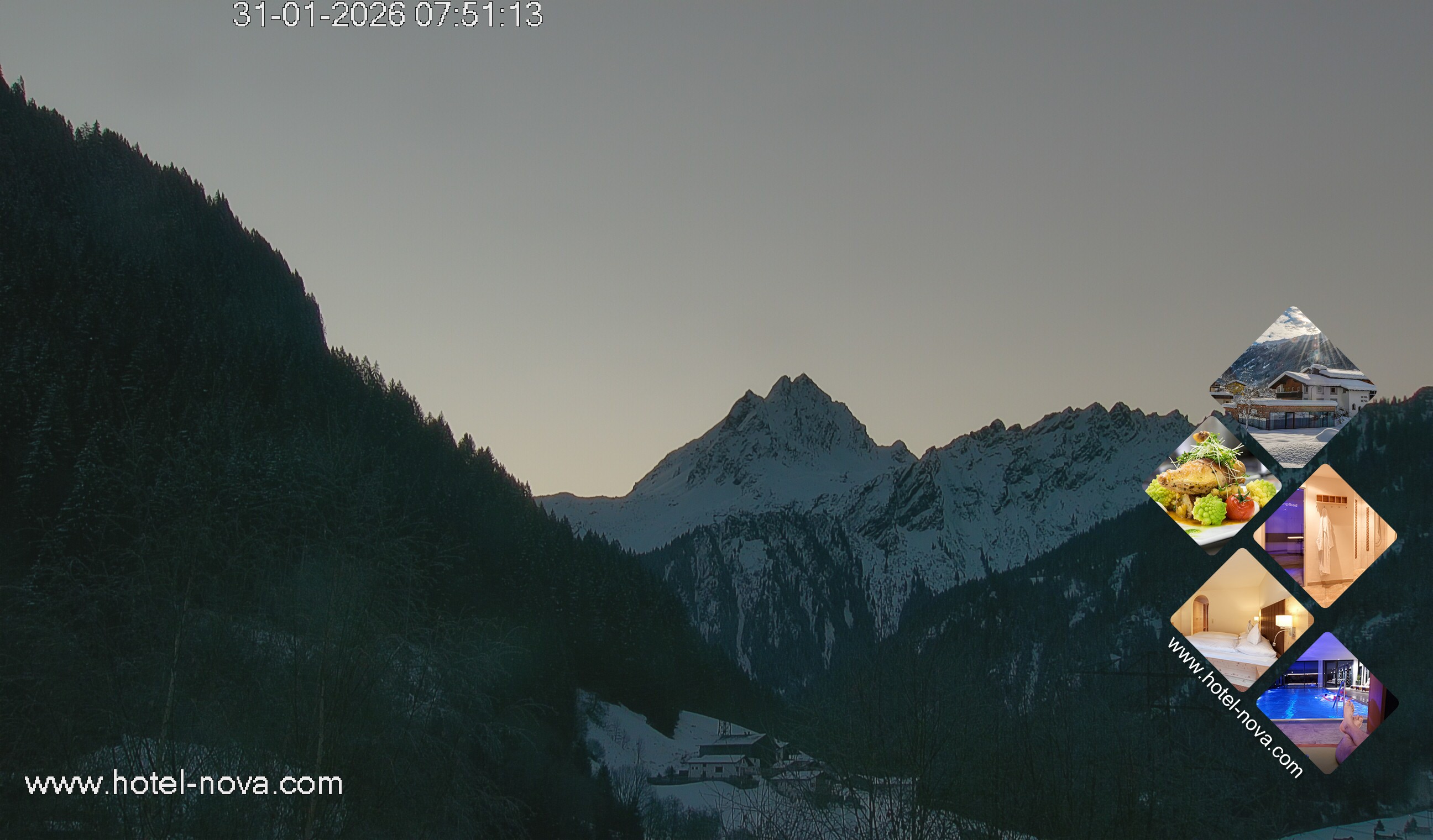 Archiv Foto Webcam Valülla, Silvretta Montafon